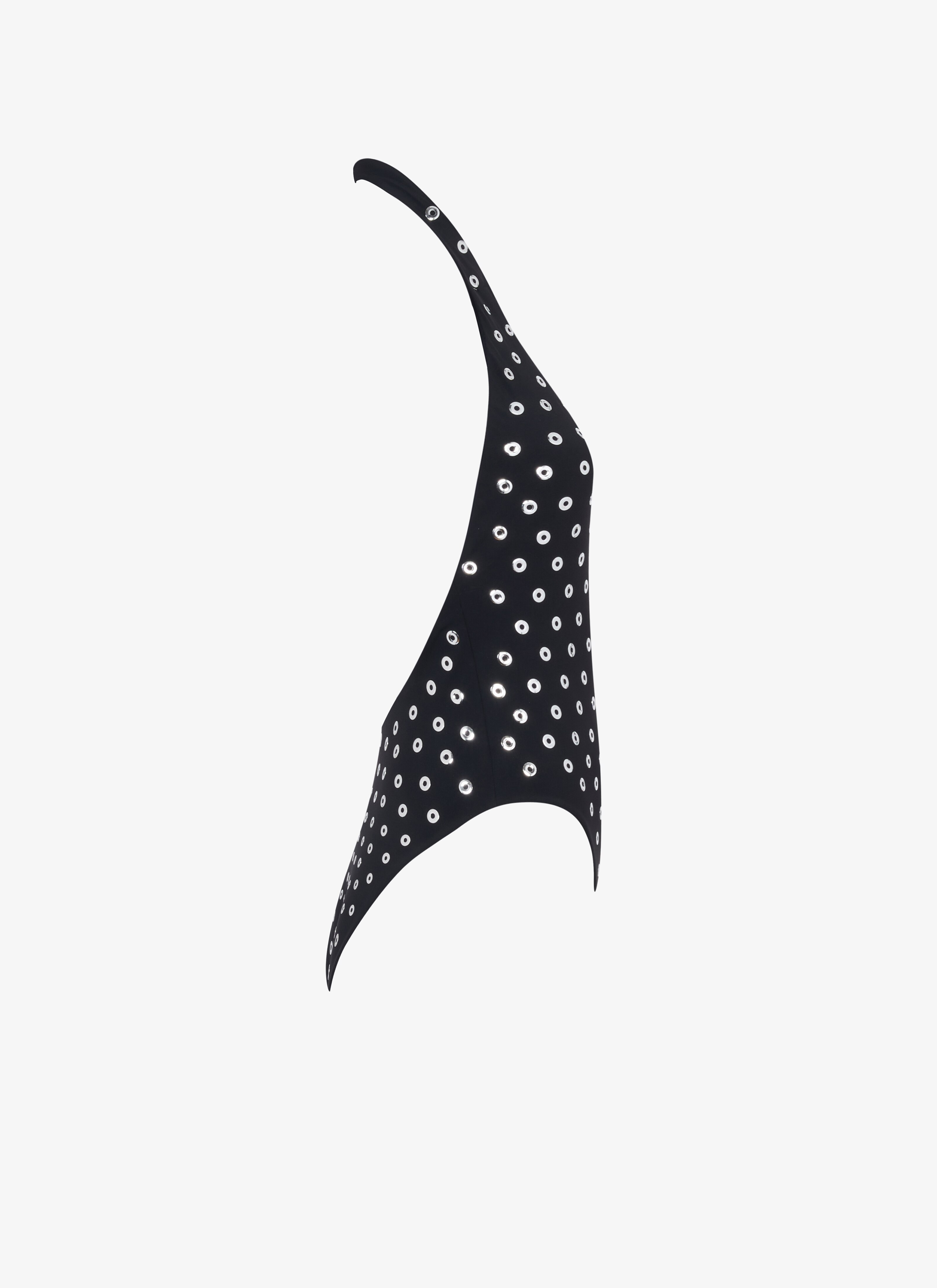 ALAÏA SCHWARZ BADEANZUG MIT ÖSEN