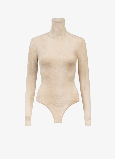 Velvet highneck body - maison-alaia.com