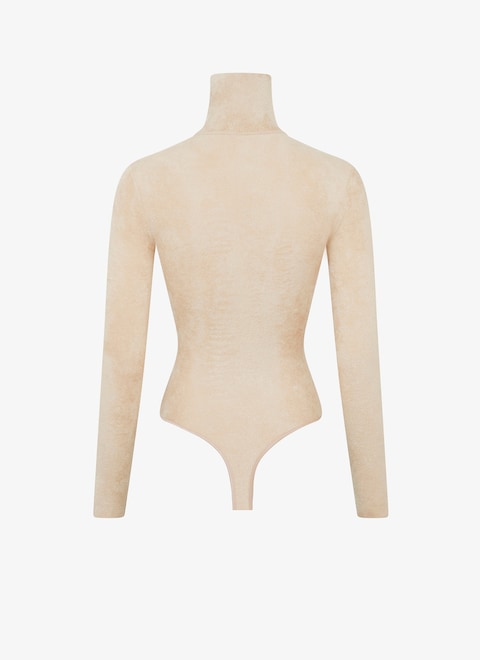 Velvet highneck body - maison-alaia.com