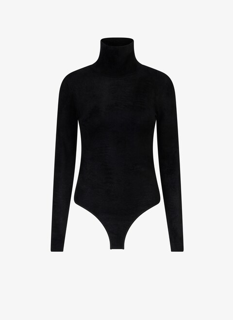 Velvet highneck body - maison-alaia.com