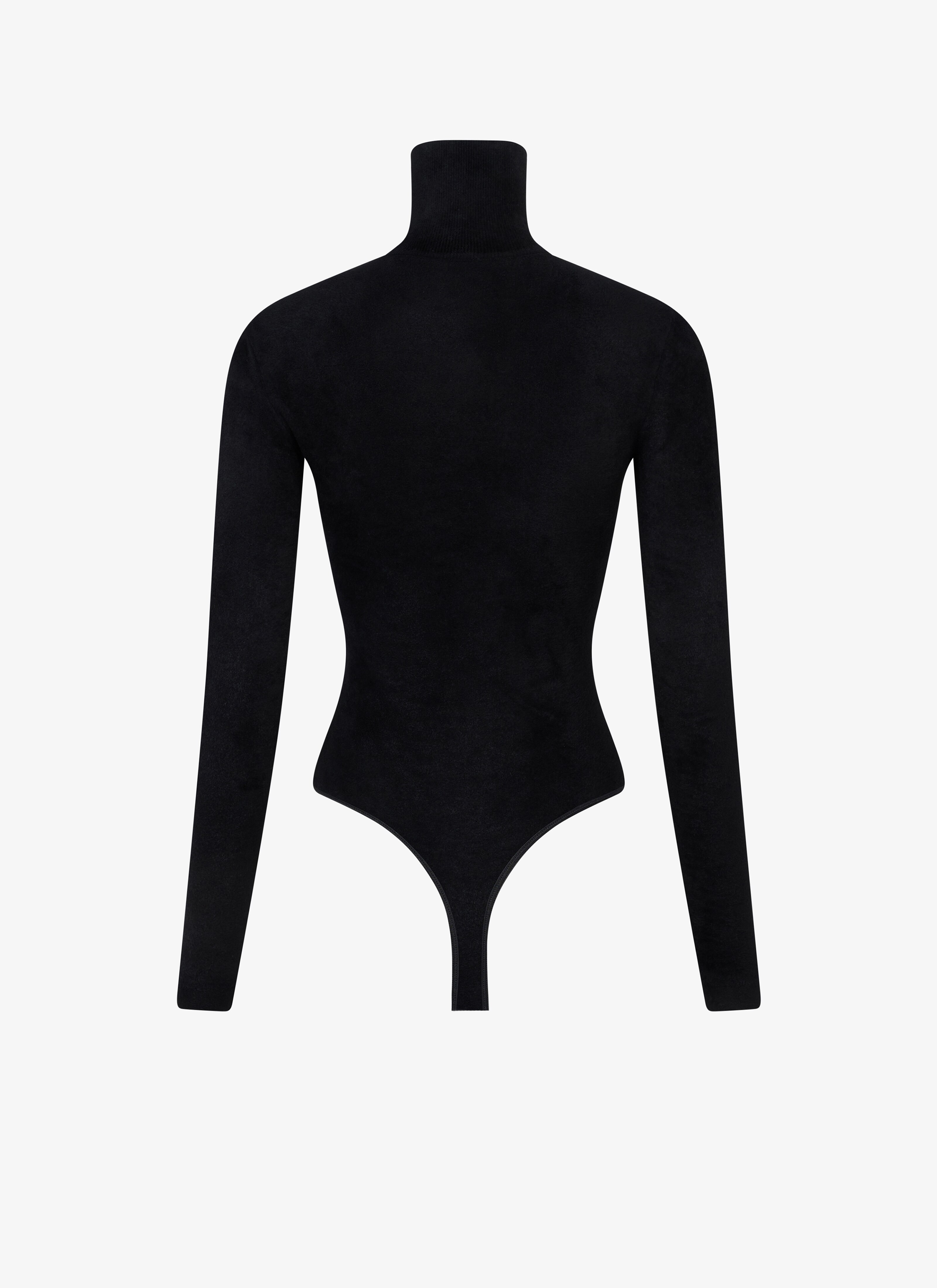 ALAÏA BLACK VELVET HIGHNECK BODY