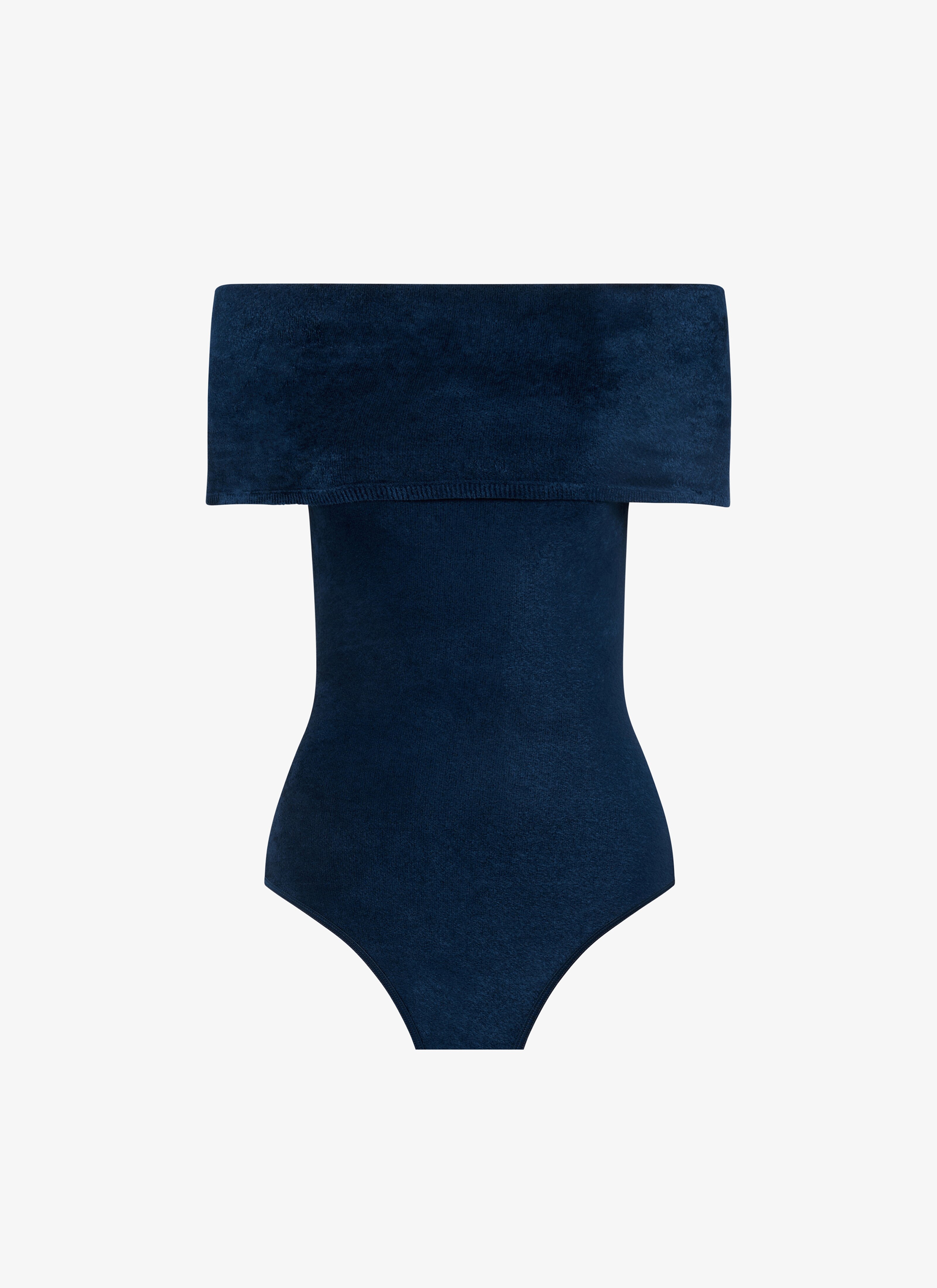 BODY ÉPAULES NUES EN VELOURS   maison-alaia.com