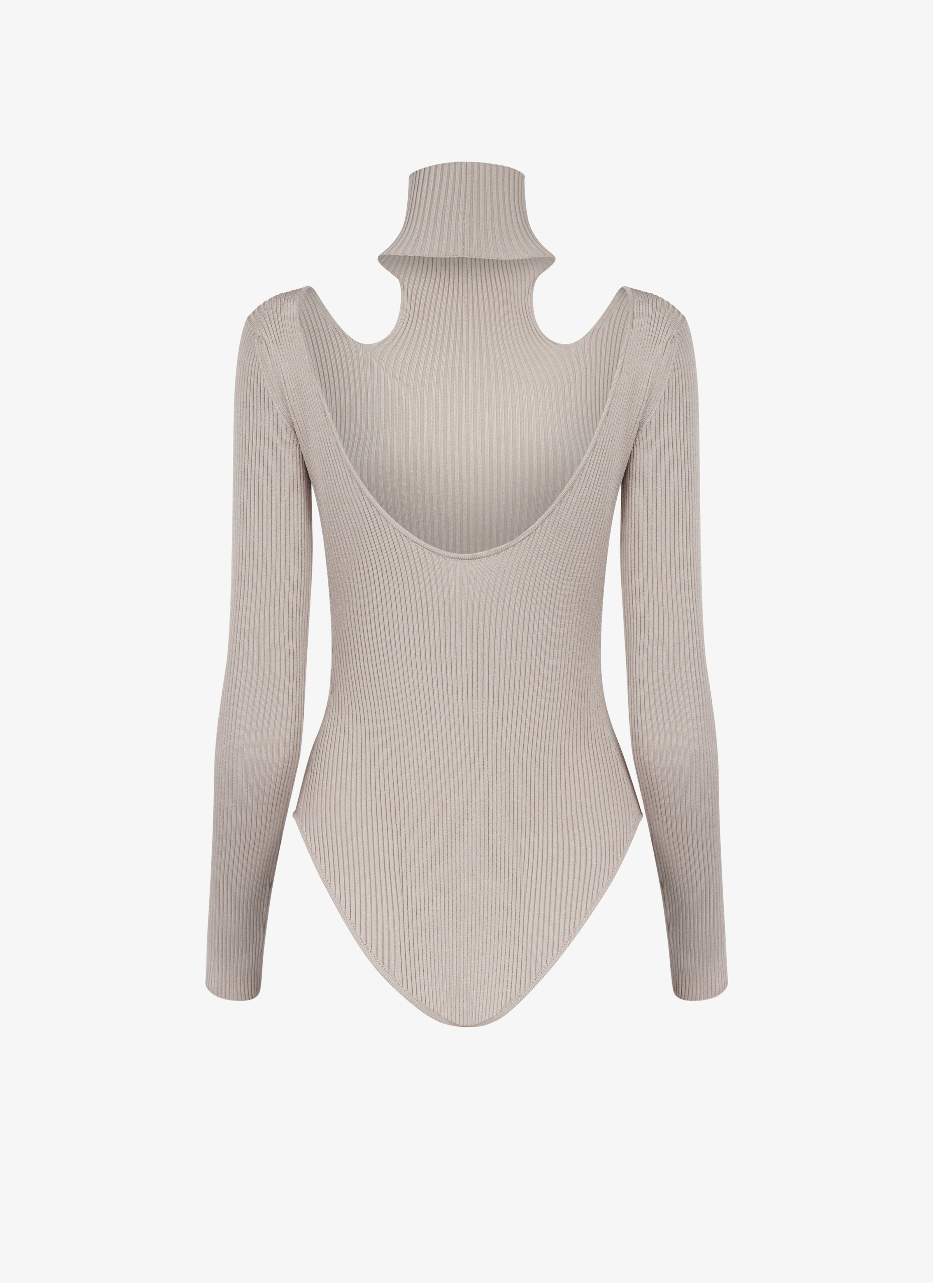 ALAÏA NUDE CUT-OUT RIB BODY