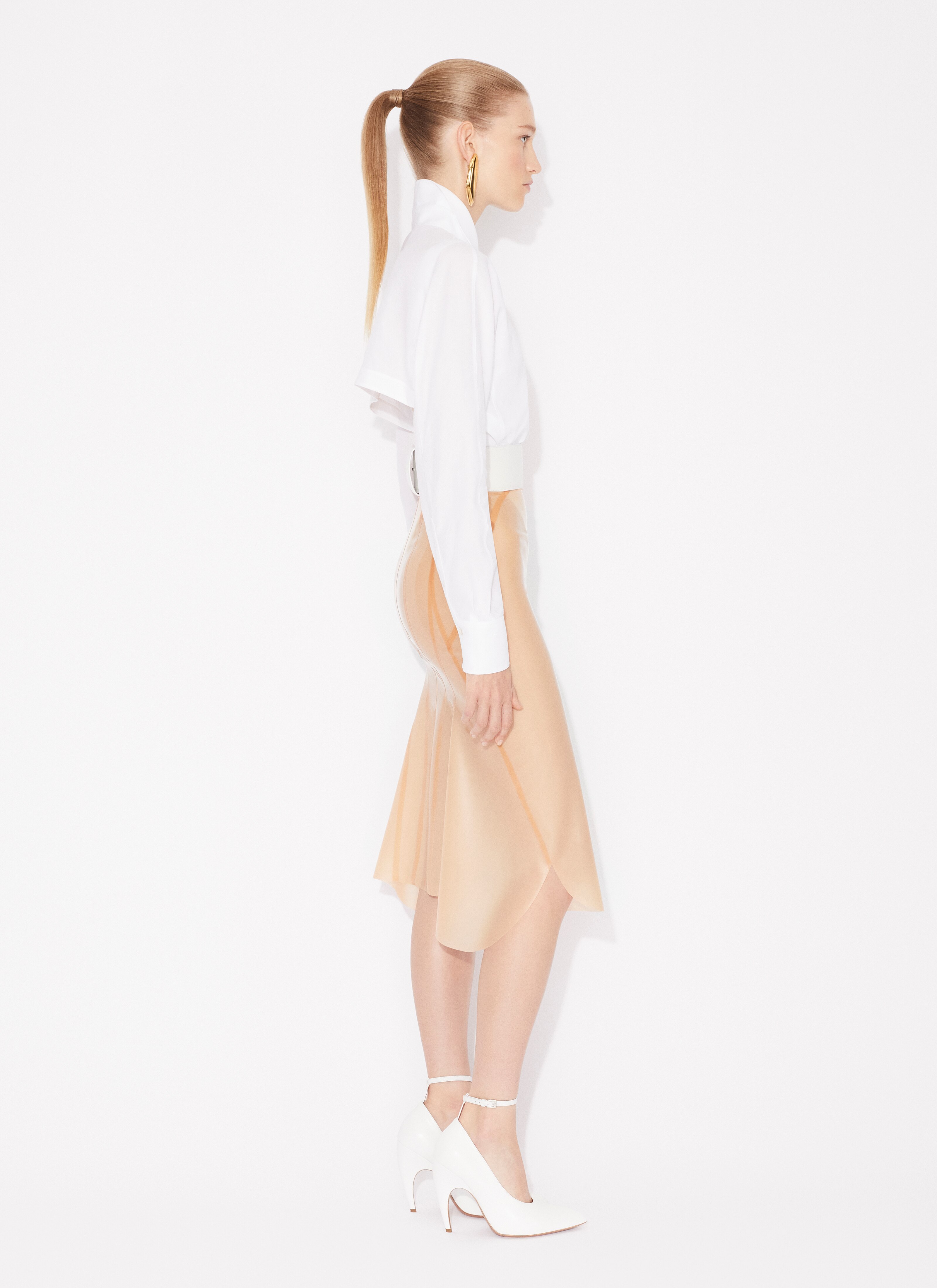 ALAÏA WHITE LAYER BODY-SHIRT