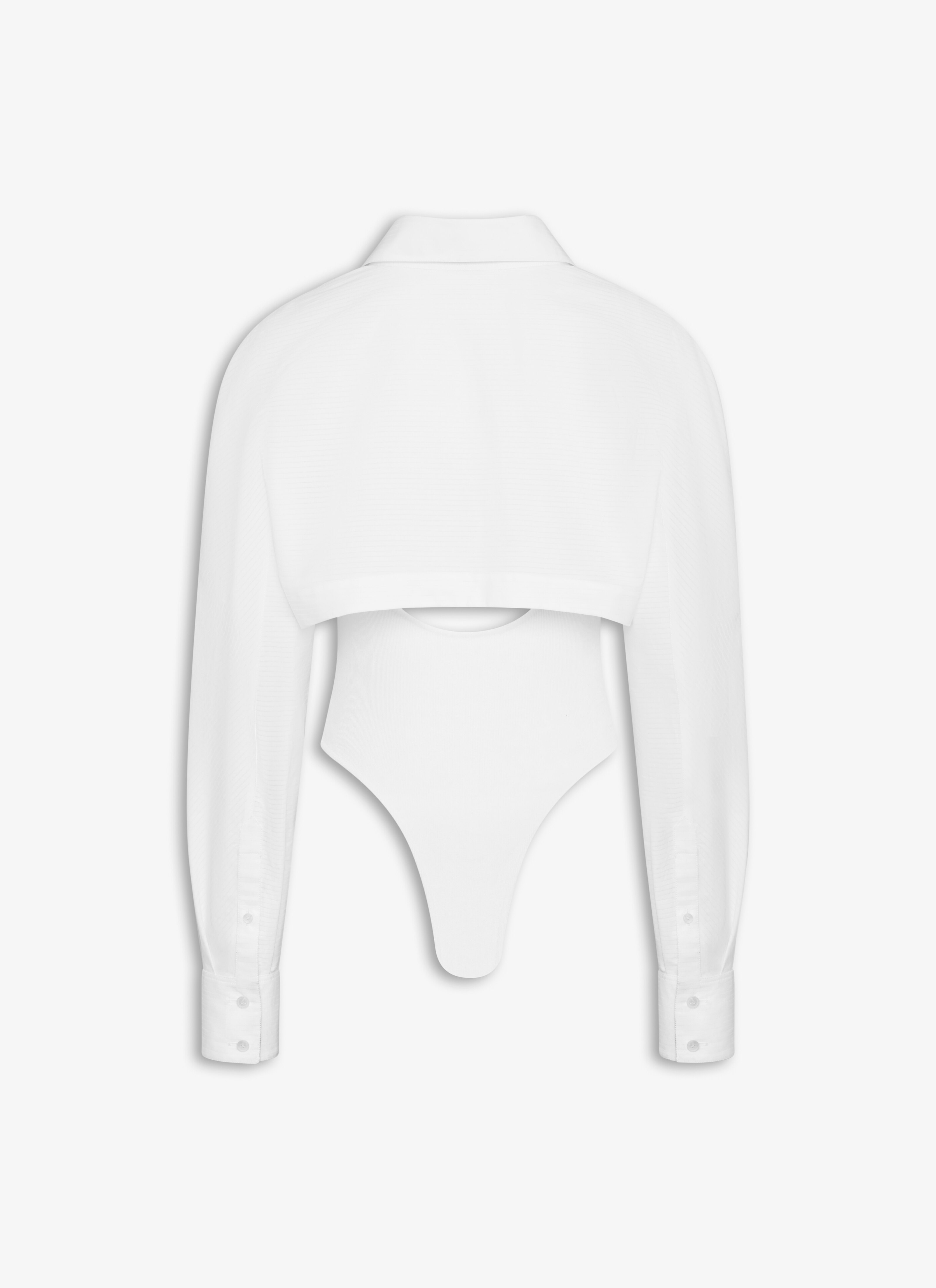 ALAÏA WHITE LAYER BODY-SHIRT