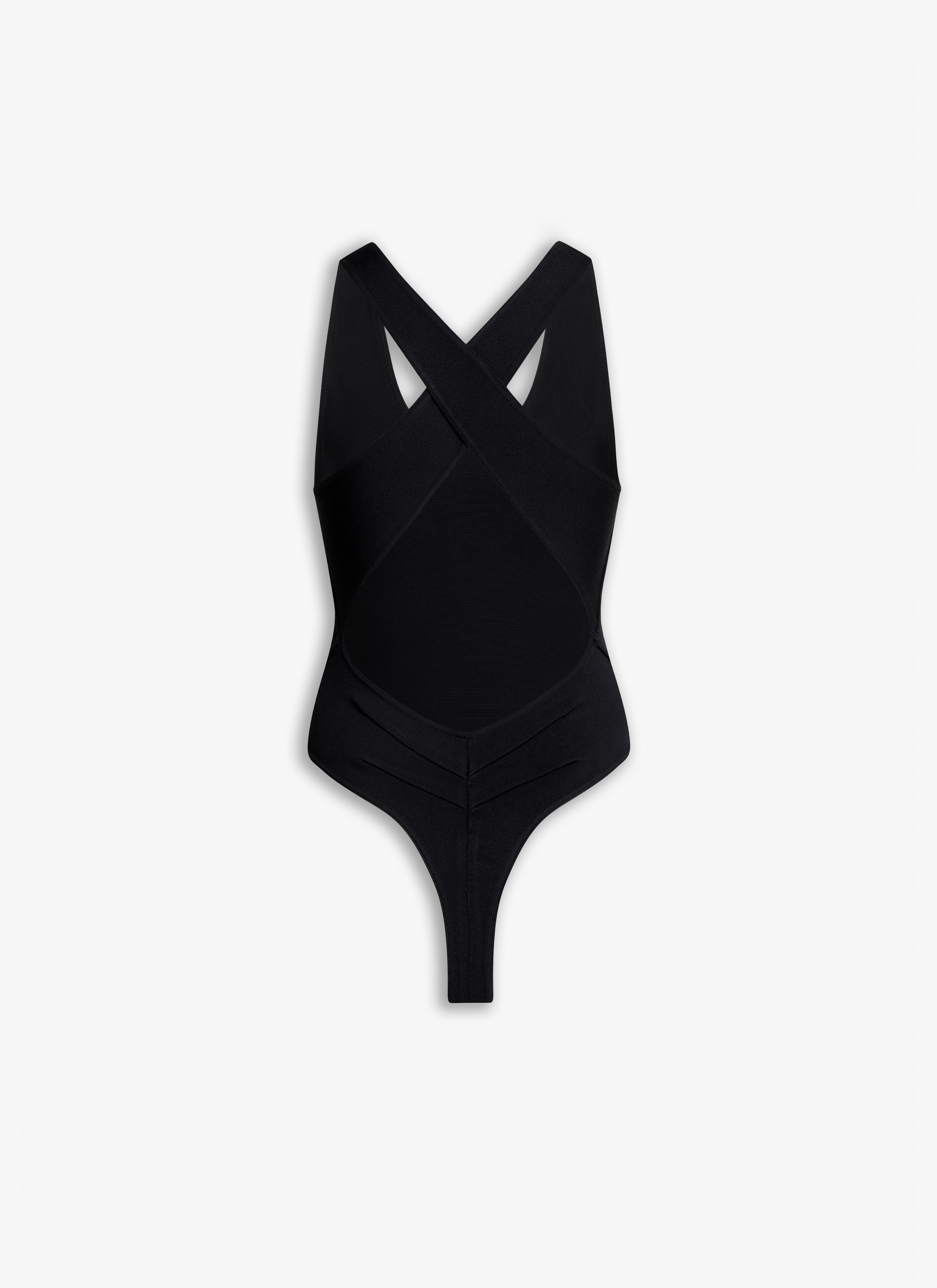 ALAÏA BODY DOS CROISÉ NOIR