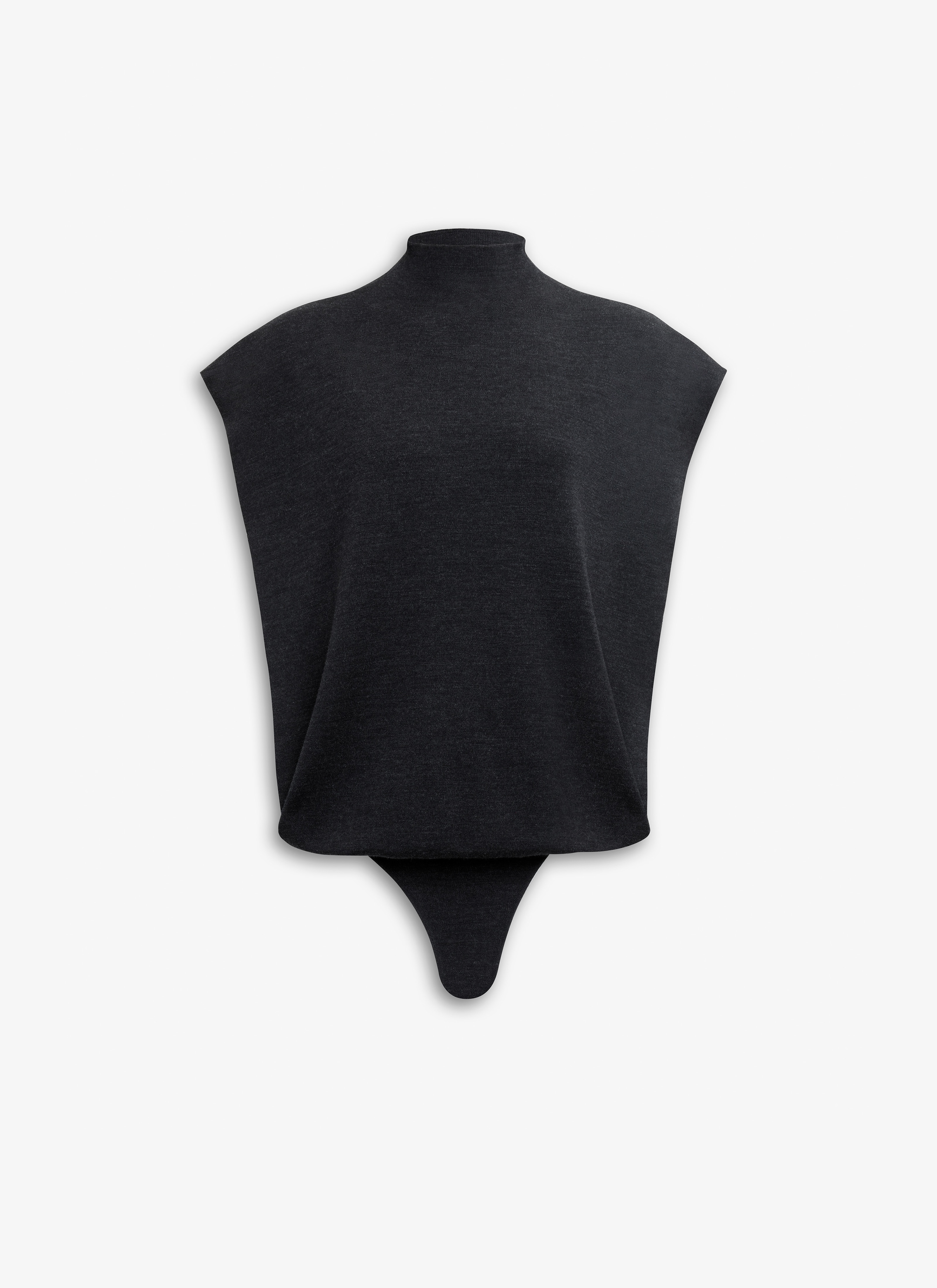 ALAÏA SCHWARZ QUADRATISCHER STRICKBODY