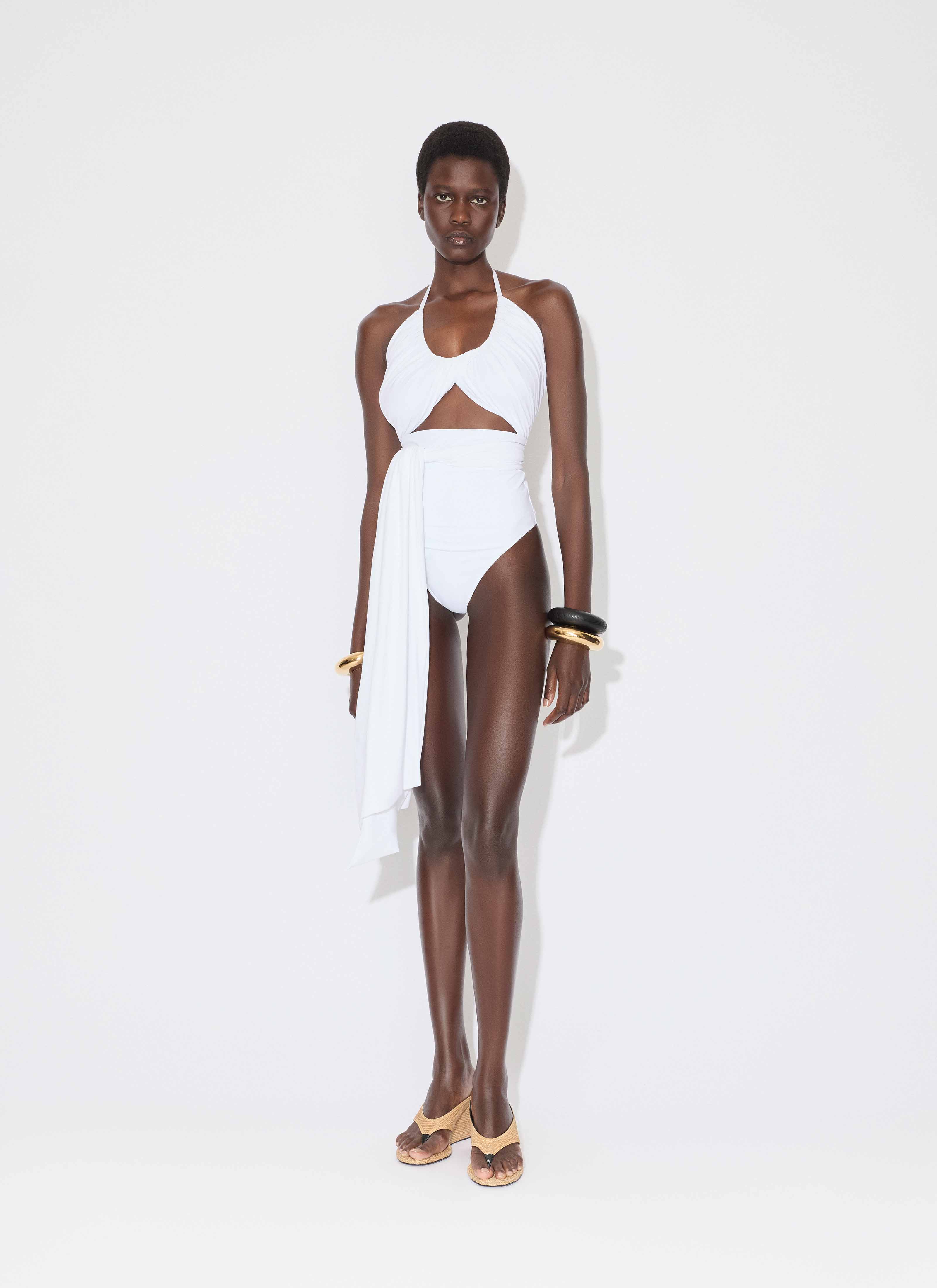 ALAÏA WEIß BADEANZUG