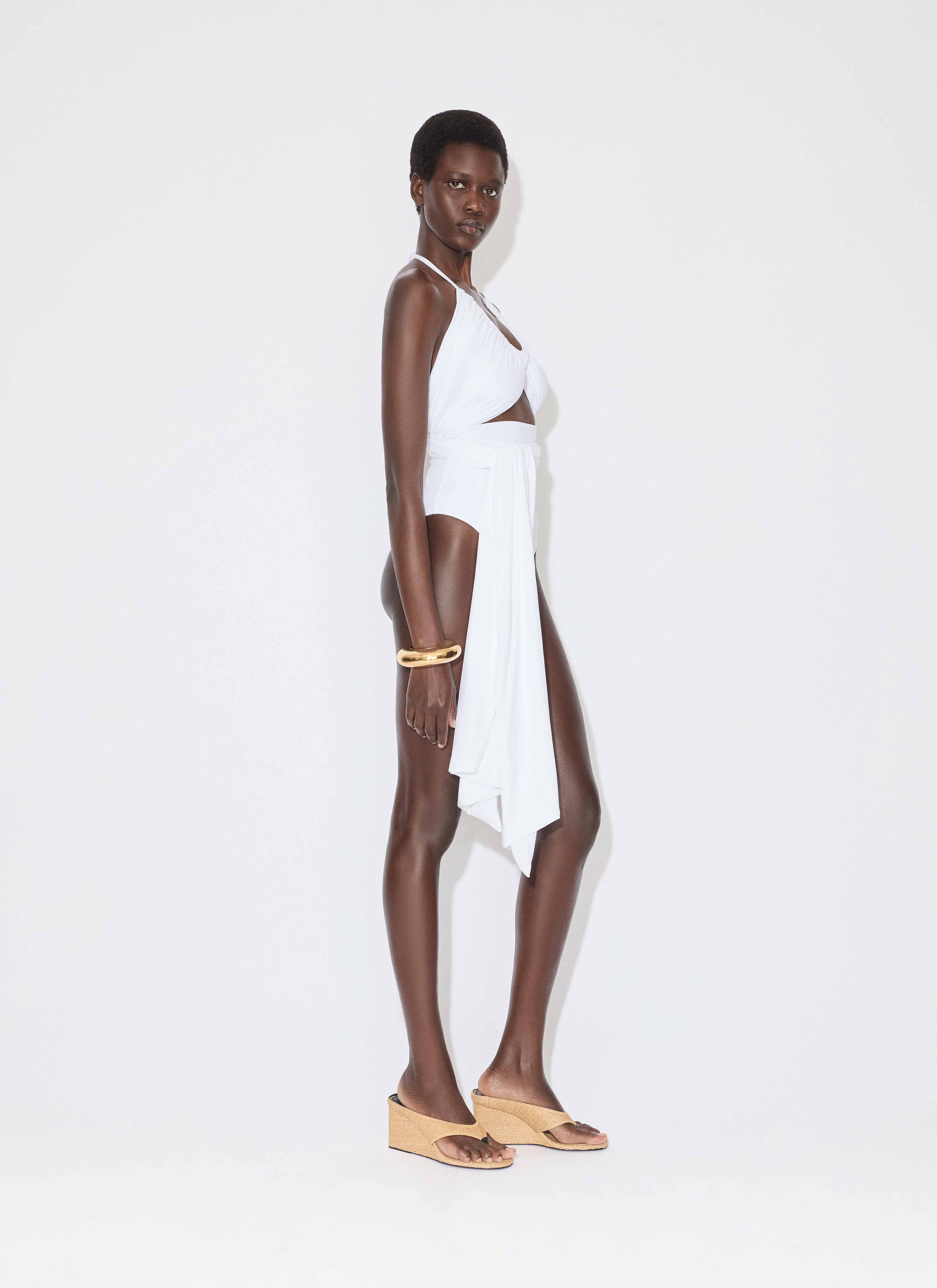 ALAÏA WEIß BADEANZUG