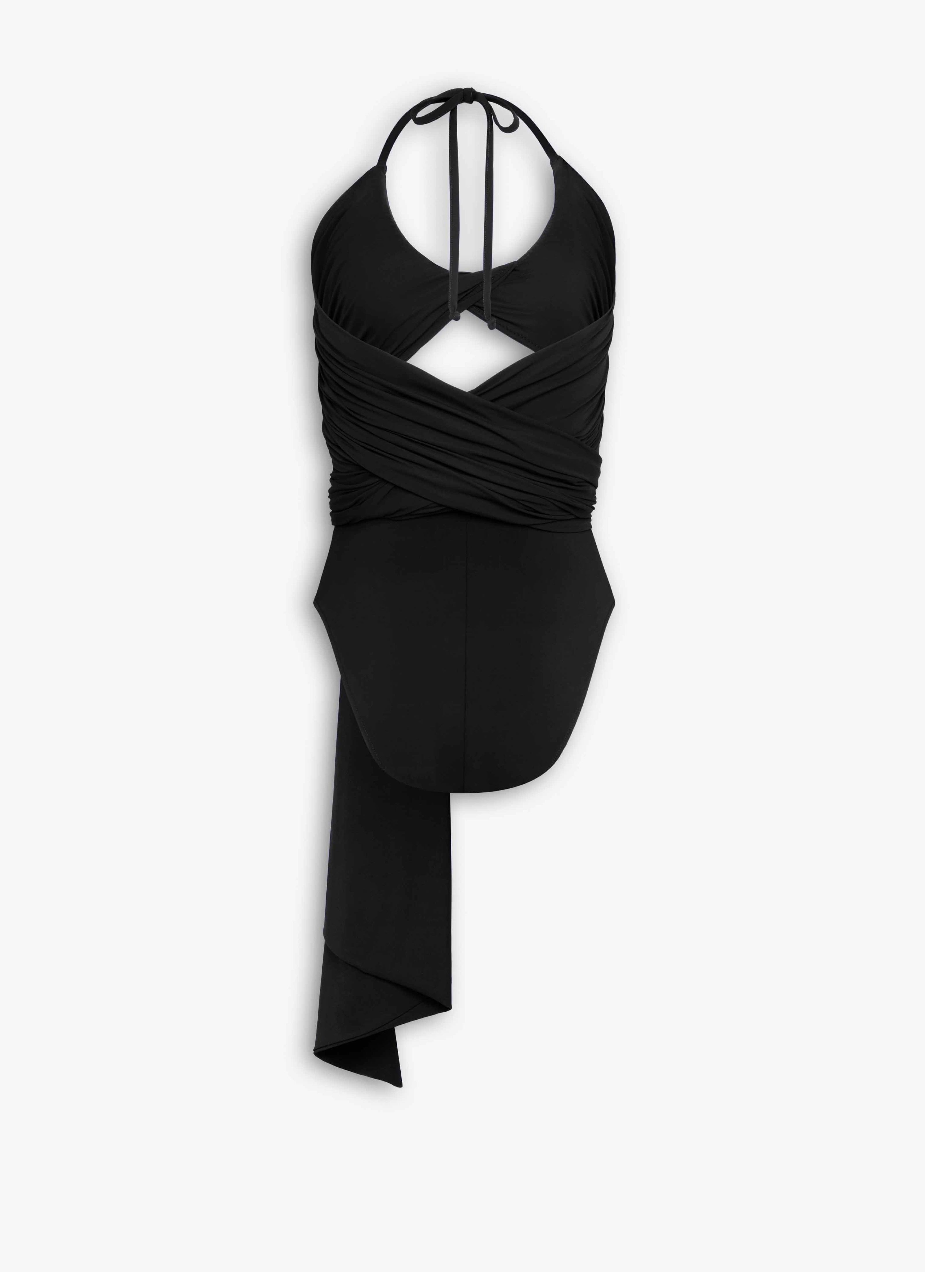 ALAÏA COSTUME DA BAGNO INCROCIATO NERO