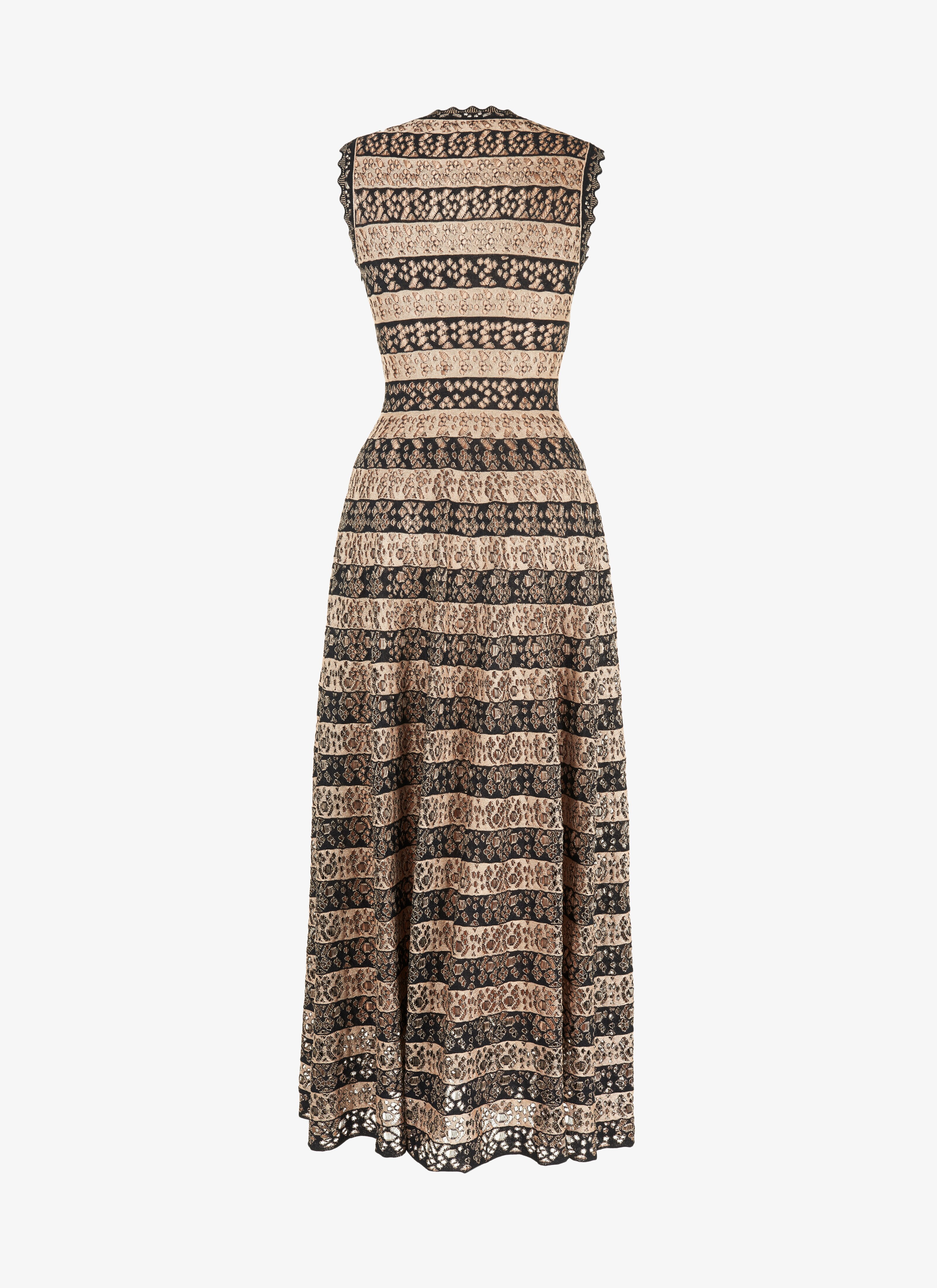 Long Flared Knitted Dress Long Flared Knitted Dress - maison-alaia.com