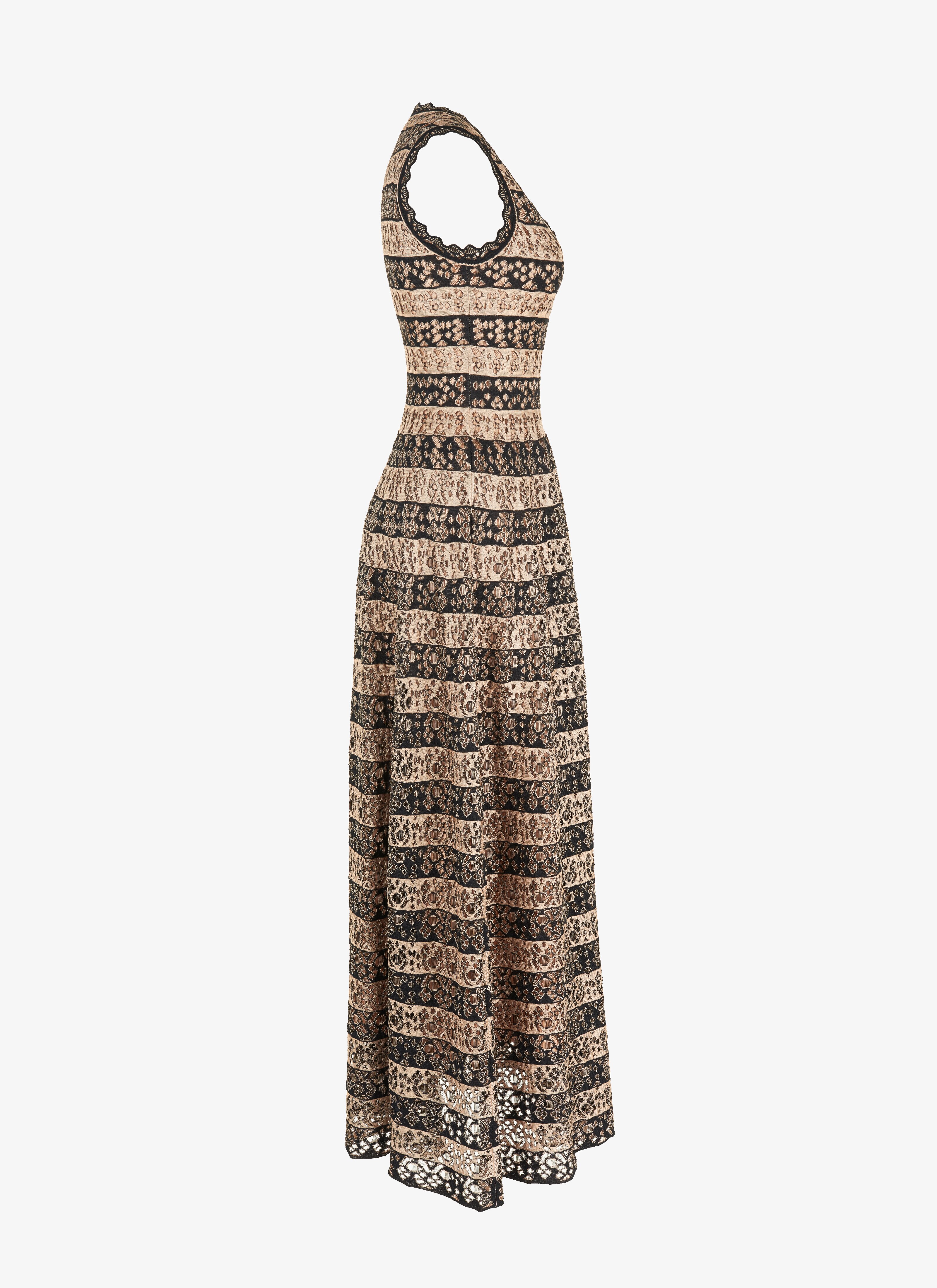 Long Flared Knitted Dress Long Flared Knitted Dress - maison-alaia.com