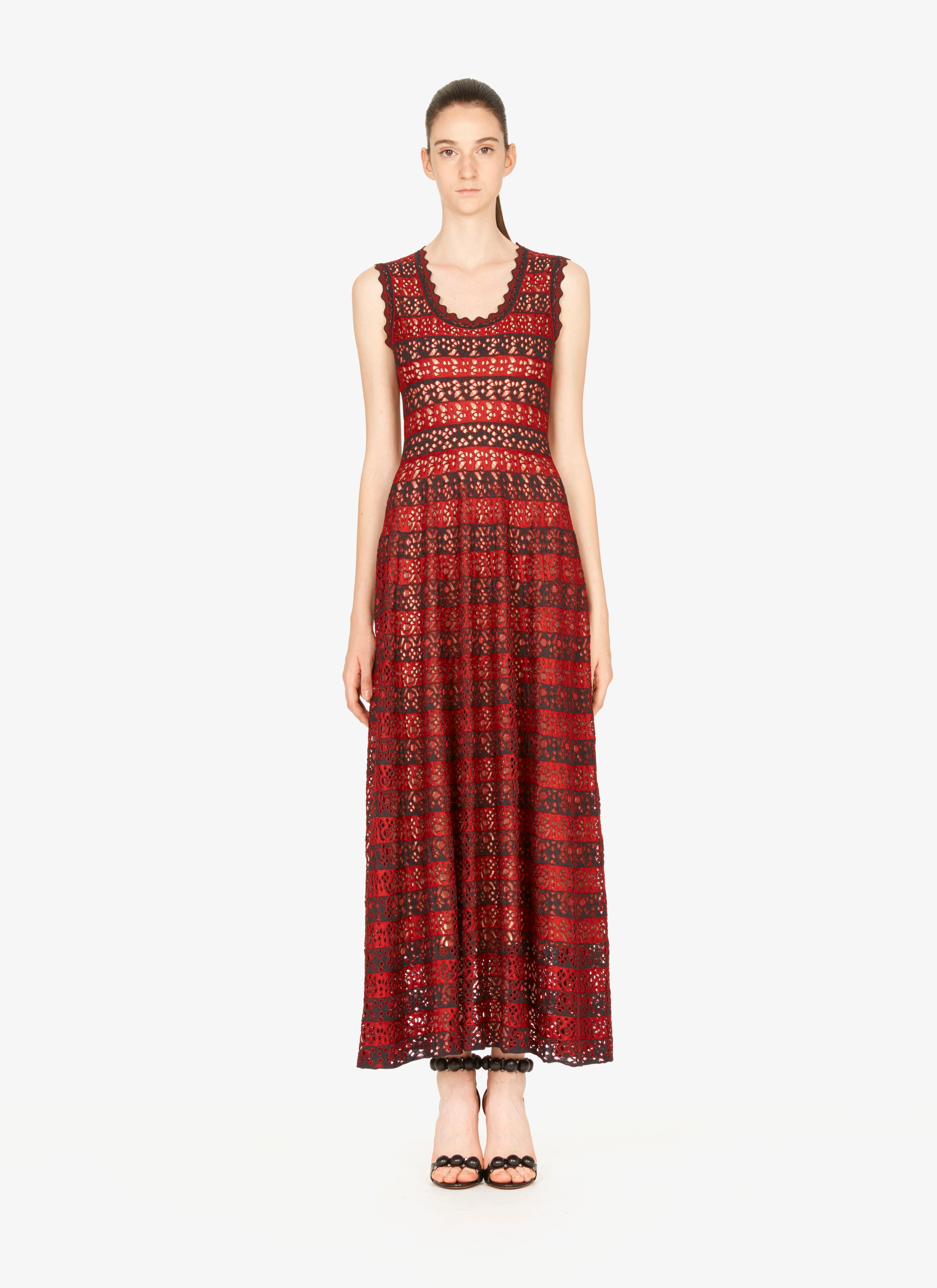 Long Flared Knitted Dress Long Flared Knitted Dress - maison-alaia.com