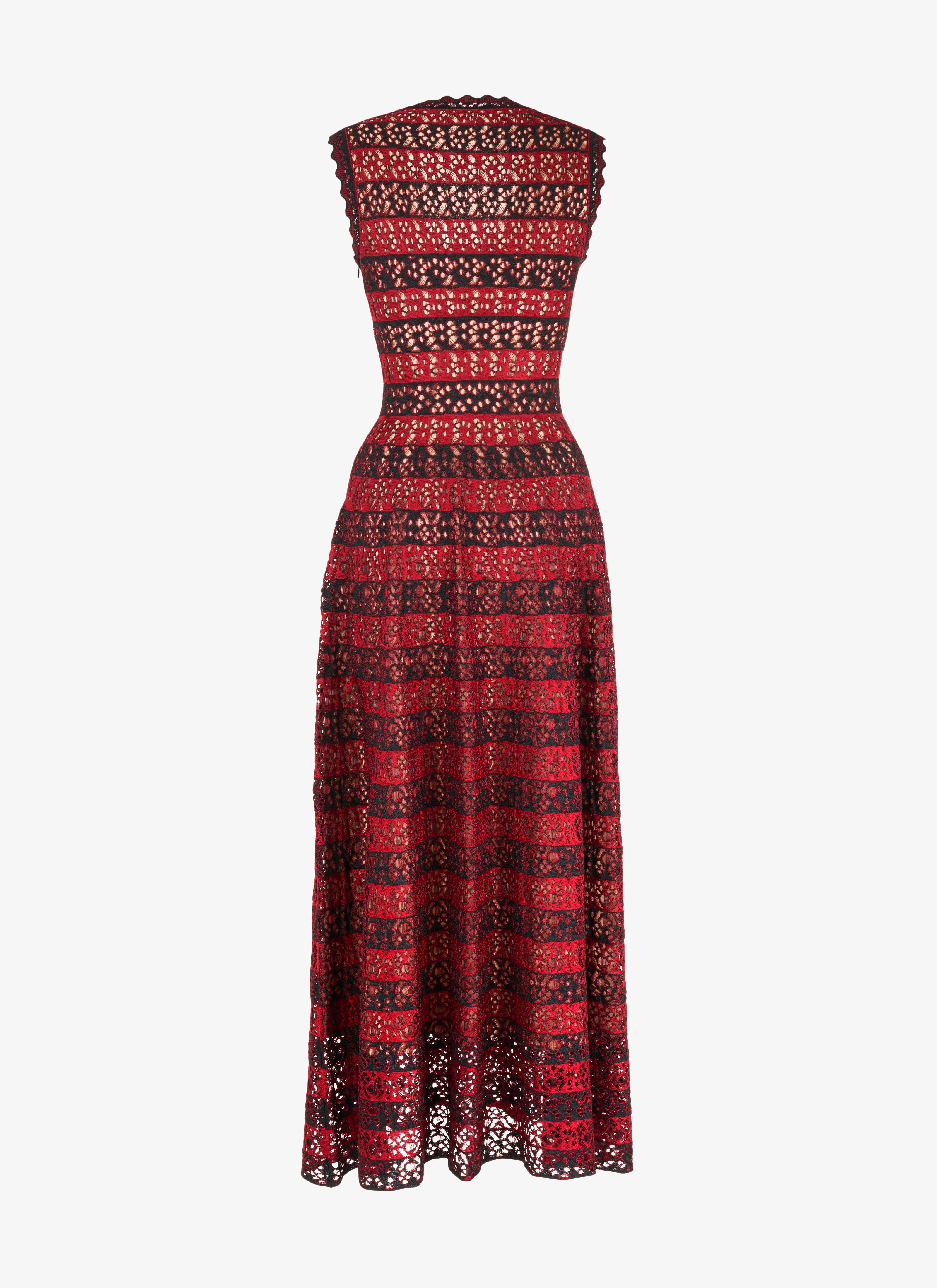 Long Flared Knitted Dress Long Flared Knitted Dress - maison-alaia.com