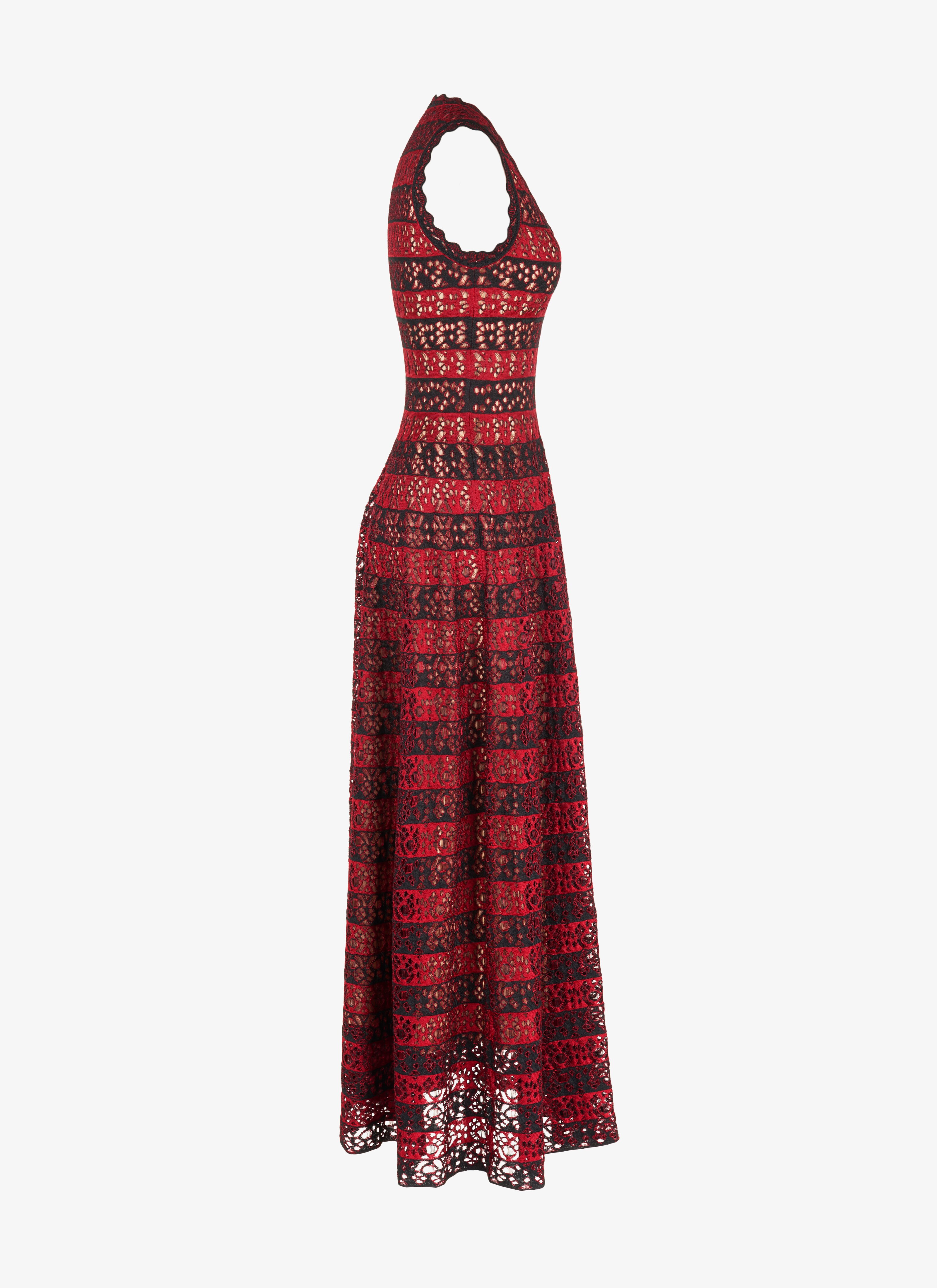 Long Flared Knitted Dress Long Flared Knitted Dress - maison-alaia.com