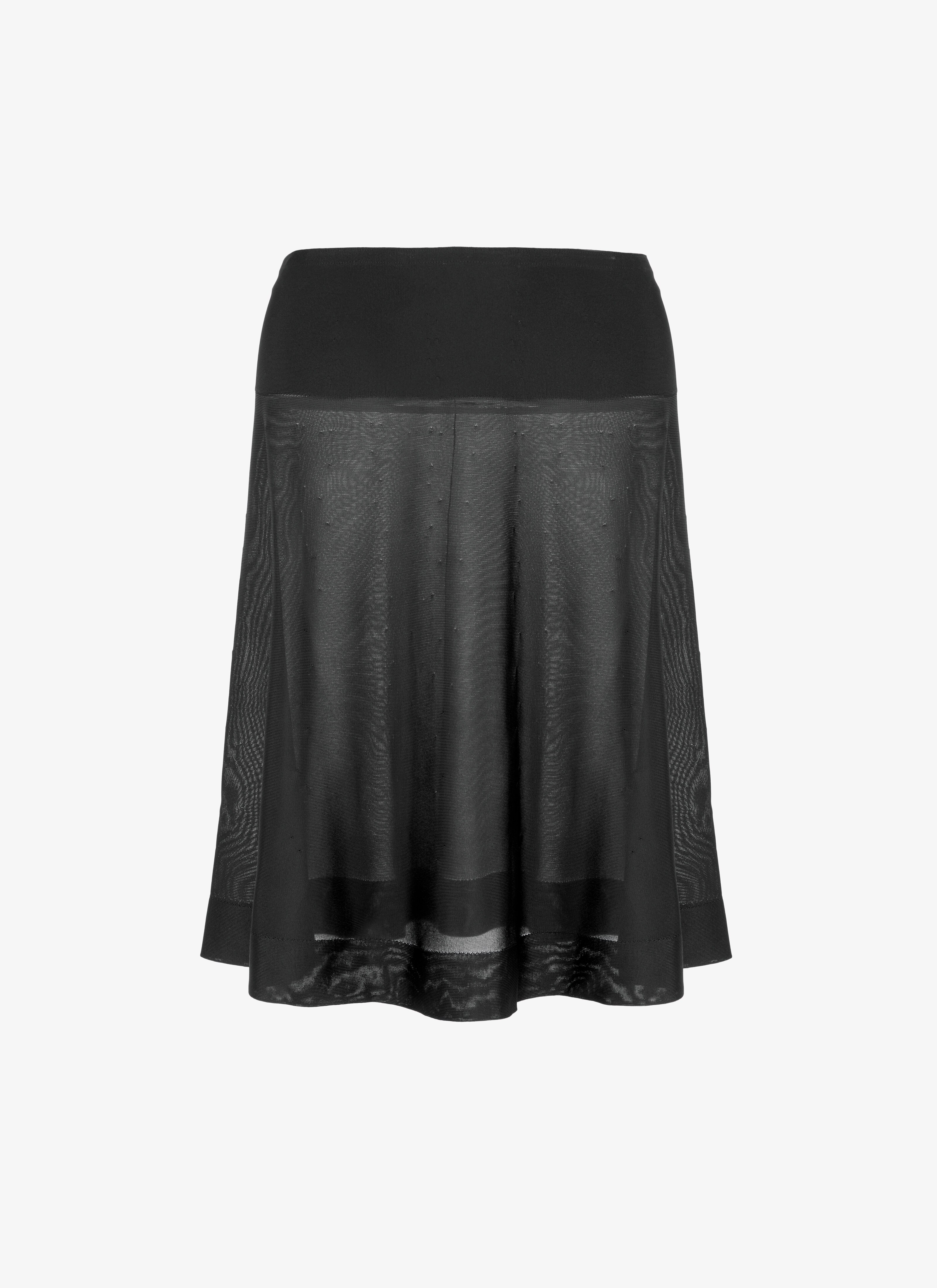 ALAÏA JUPON EN MAILLE NOIR