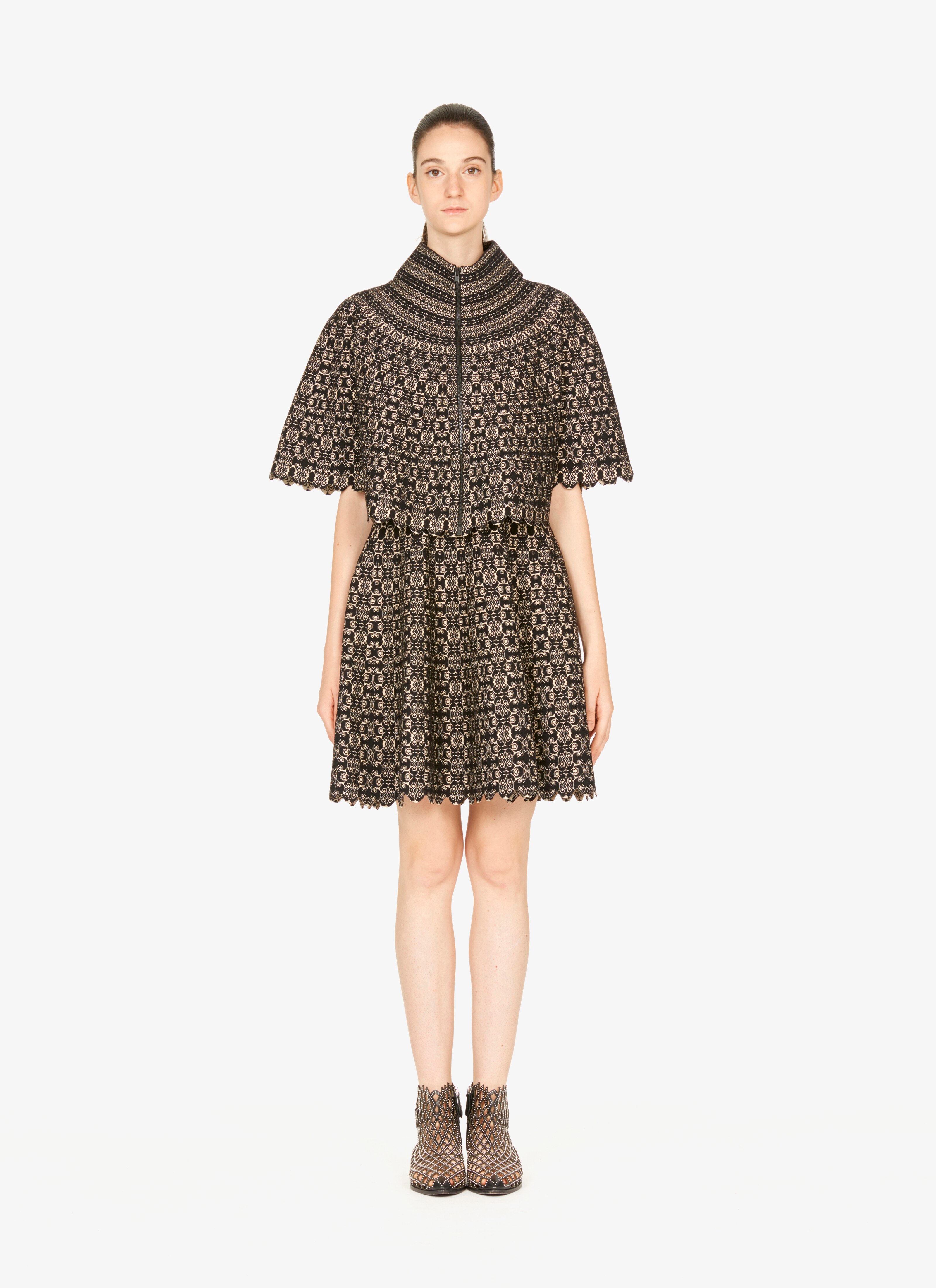 Flared Knitted Cape Flared Knitted Cape - maison-alaia.com