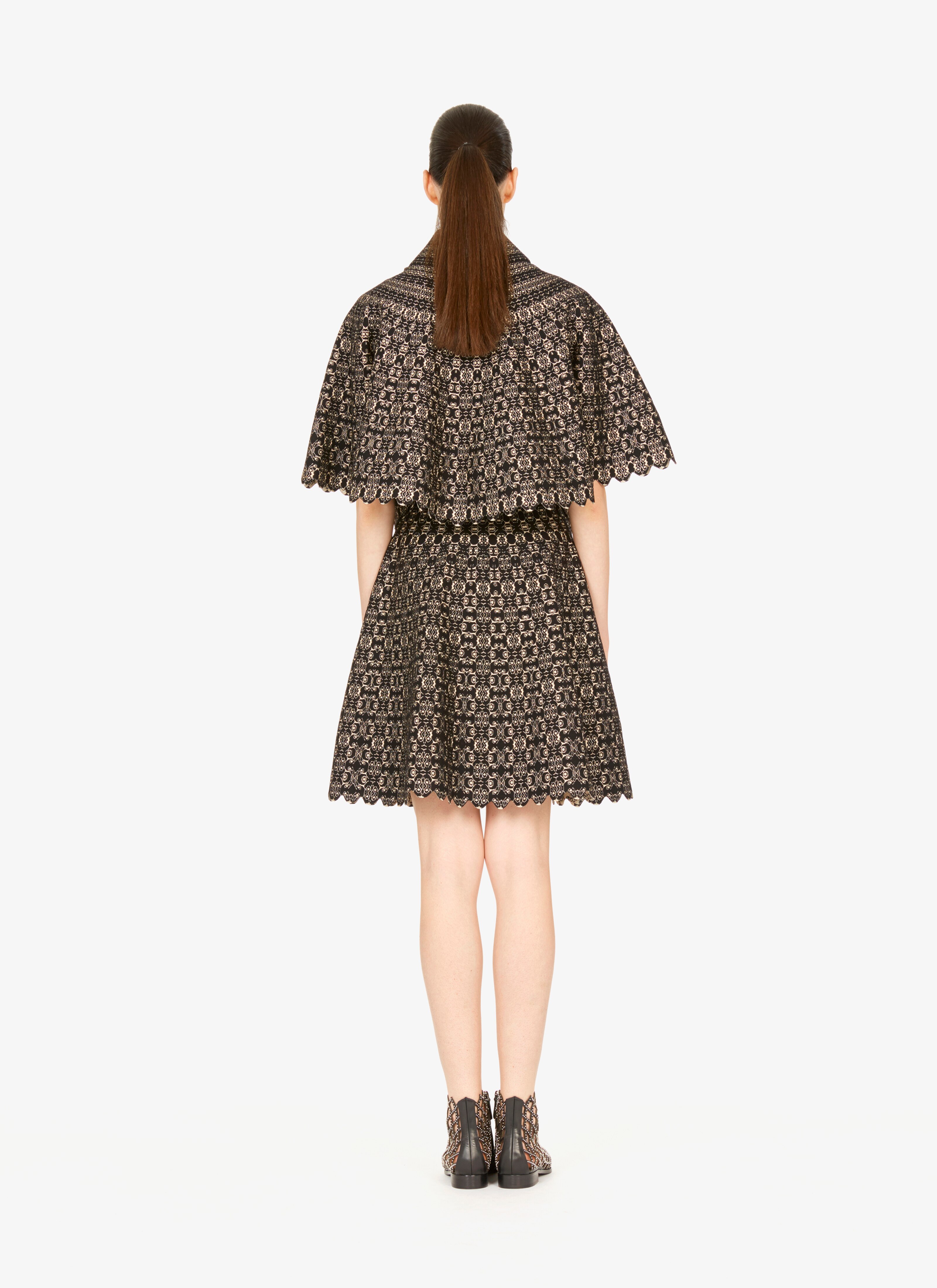 Flared Knitted Cape Flared Knitted Cape - maison-alaia.com