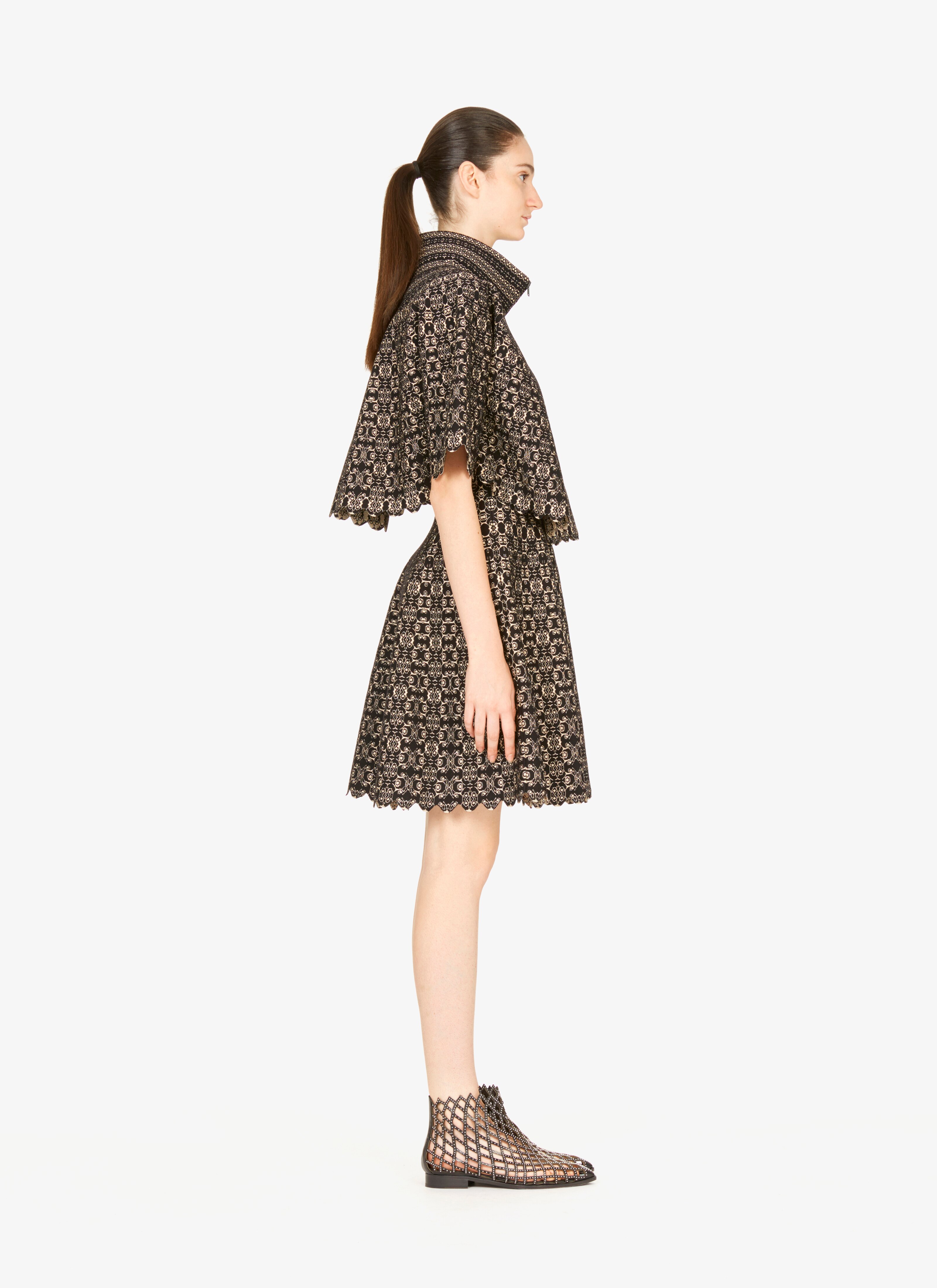 Flared Knitted Cape Flared Knitted Cape - maison-alaia.com