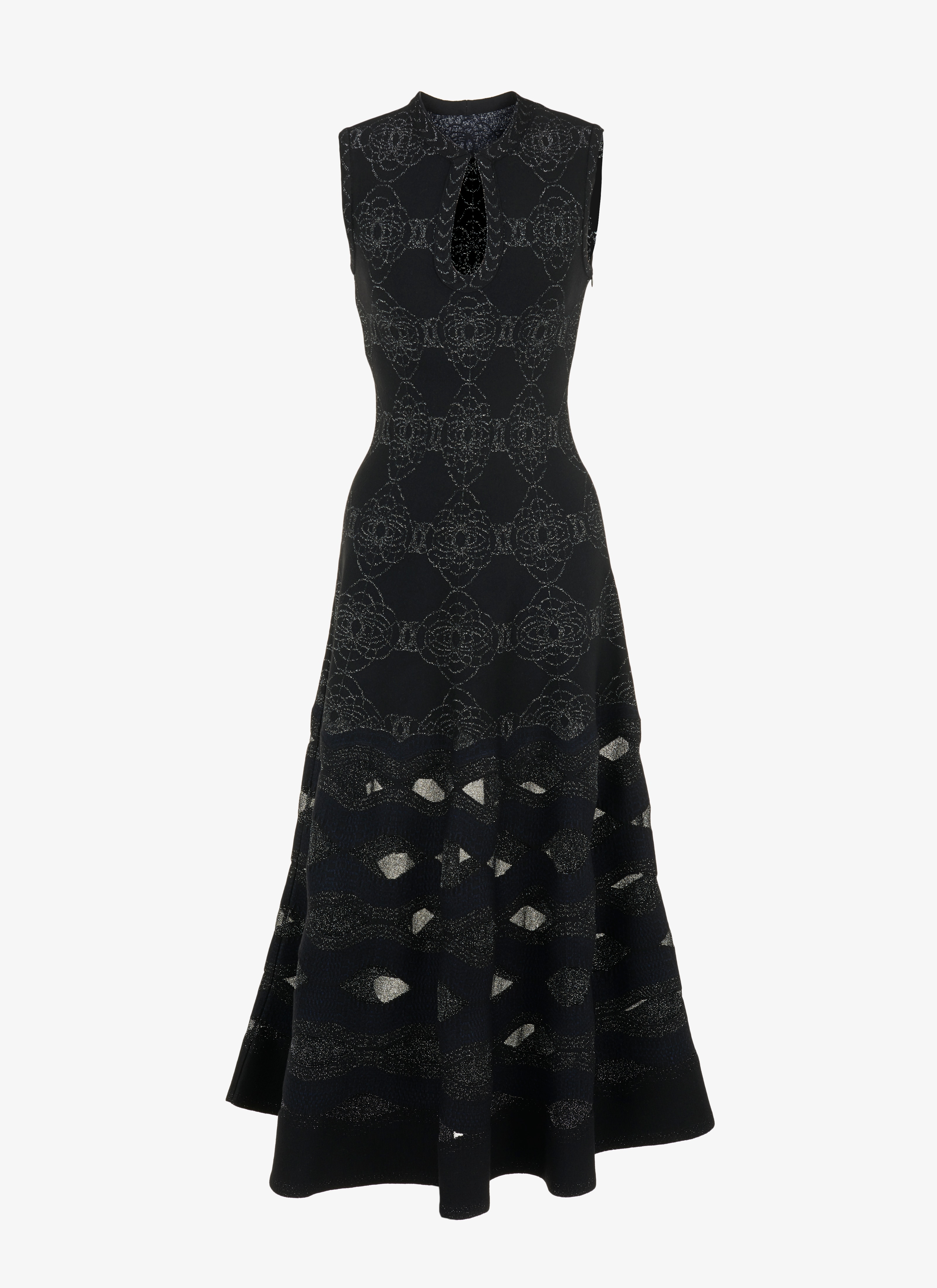 Women's Long Flared Knitted Dress ALAÏA AE