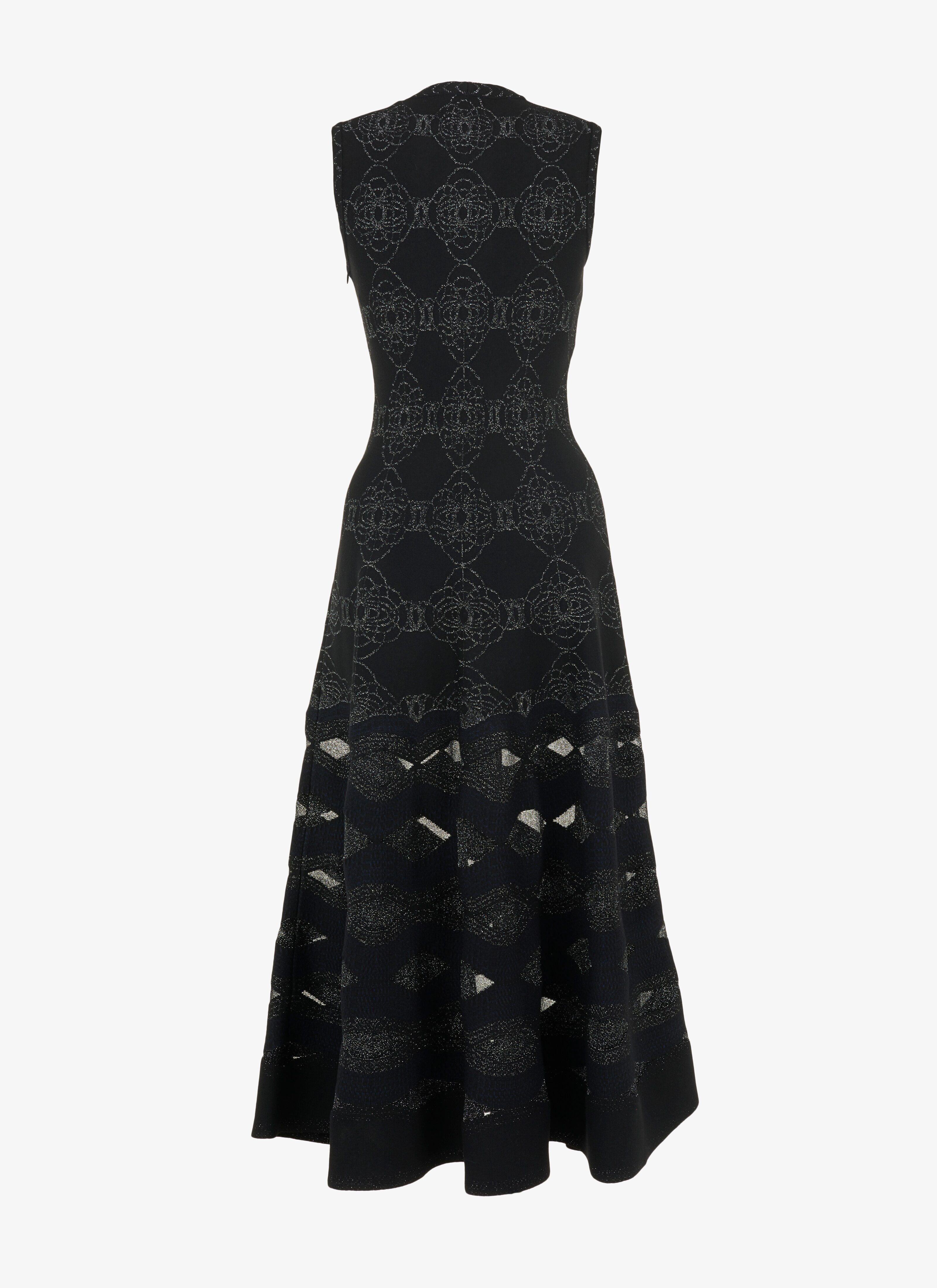 Long Flared Knitted Dress Long Flared Knitted Dress - maison-alaia.com