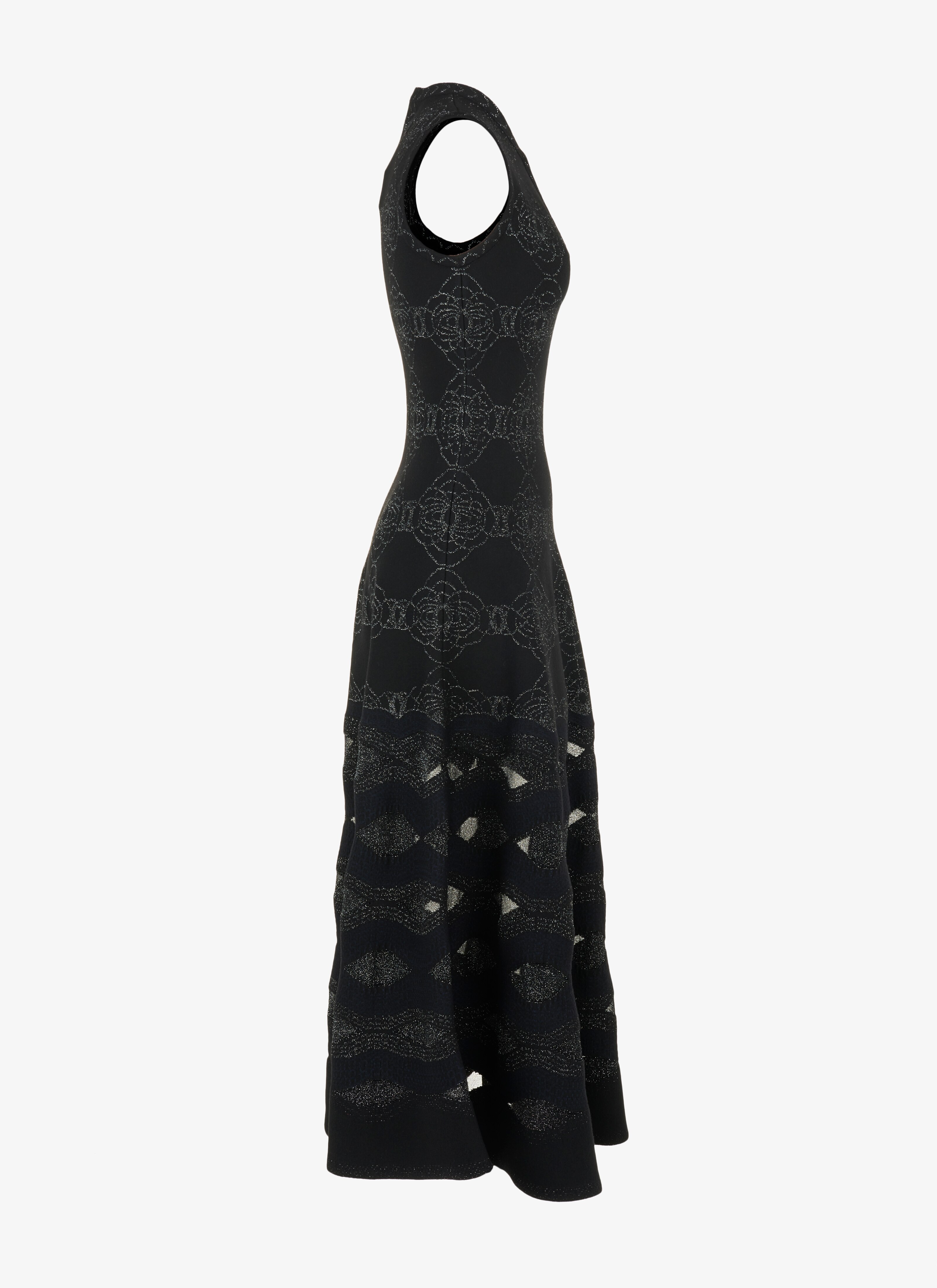 Long Flared Knitted Dress Long Flared Knitted Dress - maison-alaia.com
