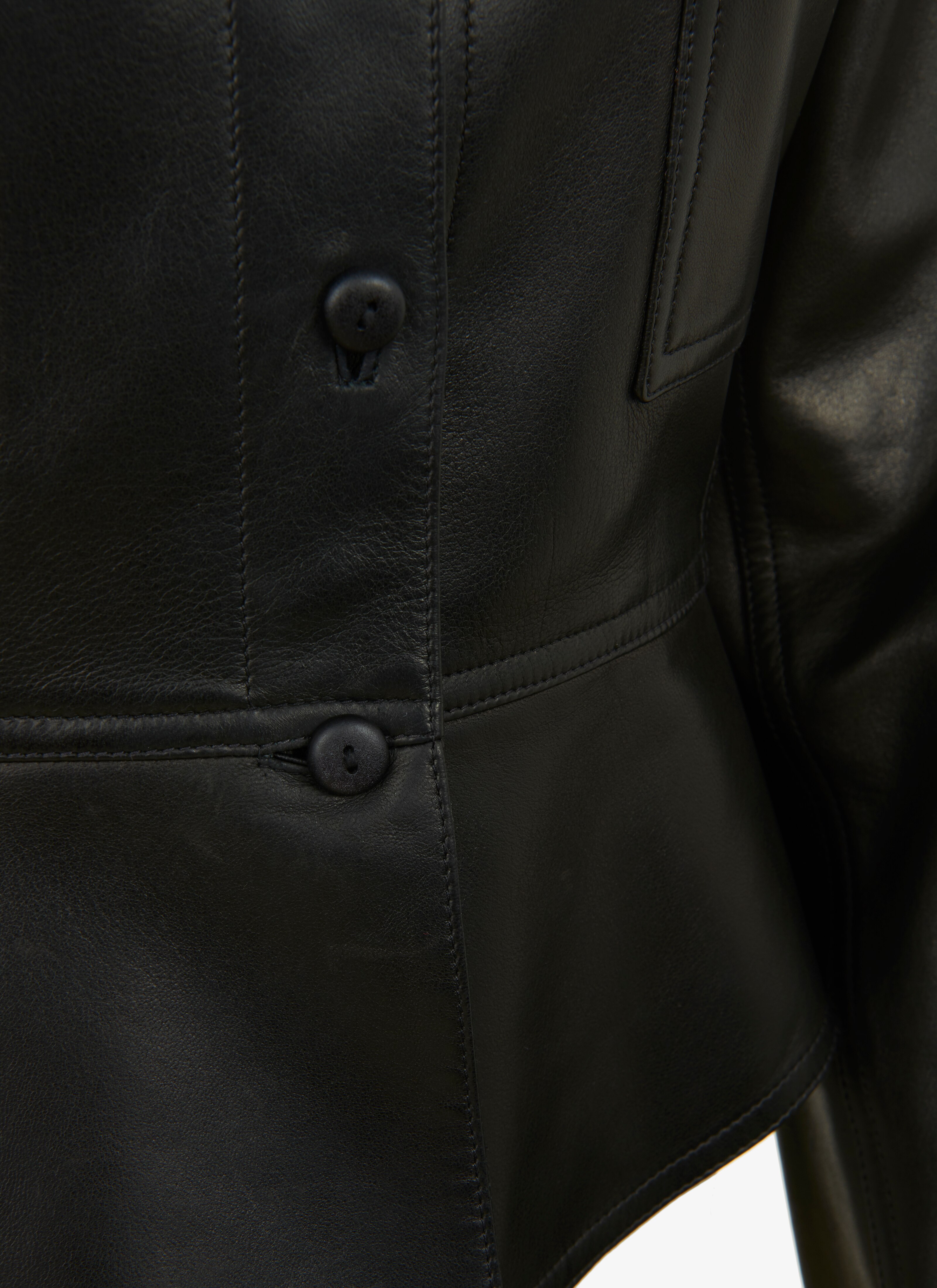 Alaïa Edition 1993 Leather Shirt - maison-alaia.com