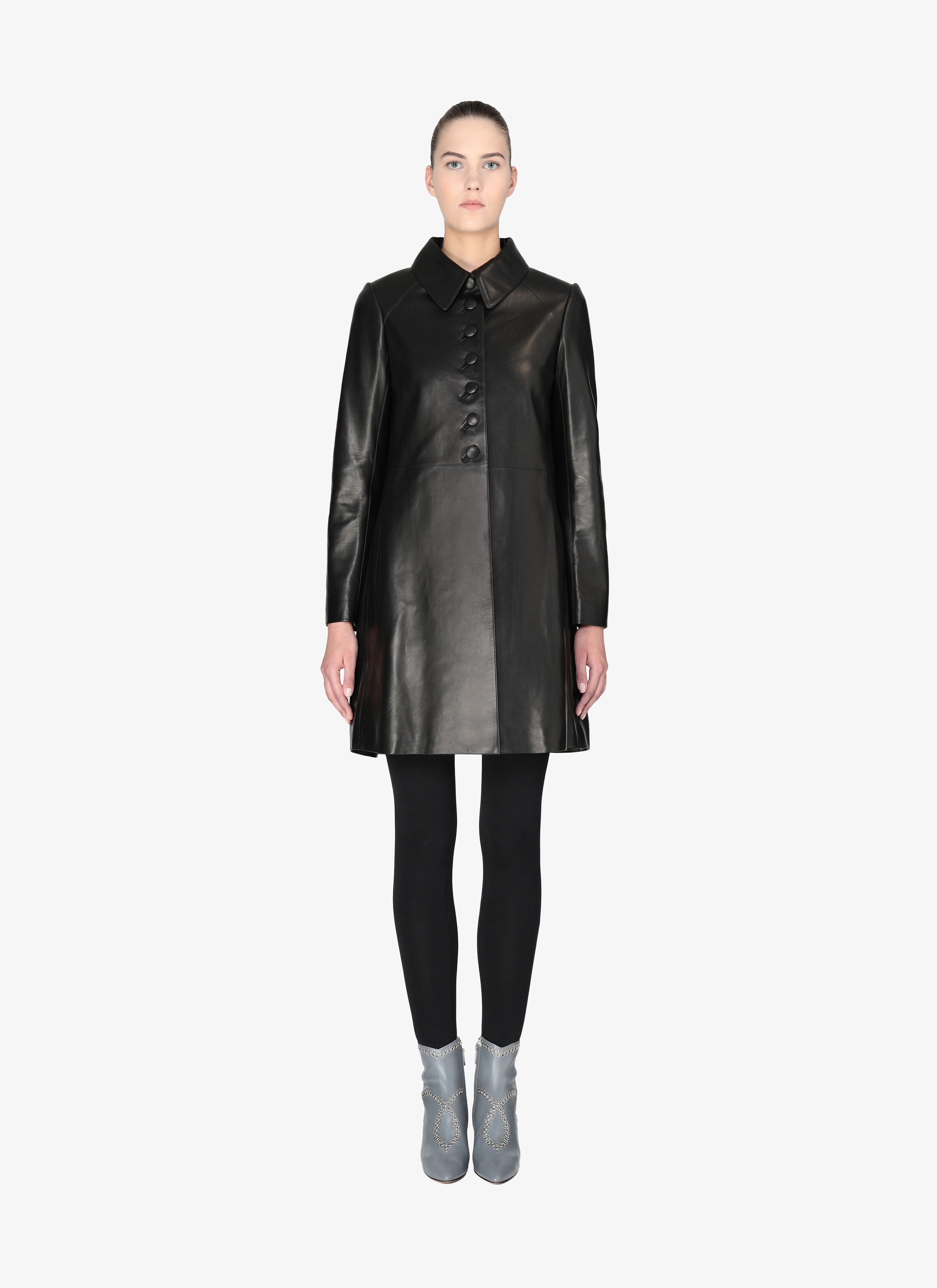 Leather Coat Leather Coat - maison-alaia.com
