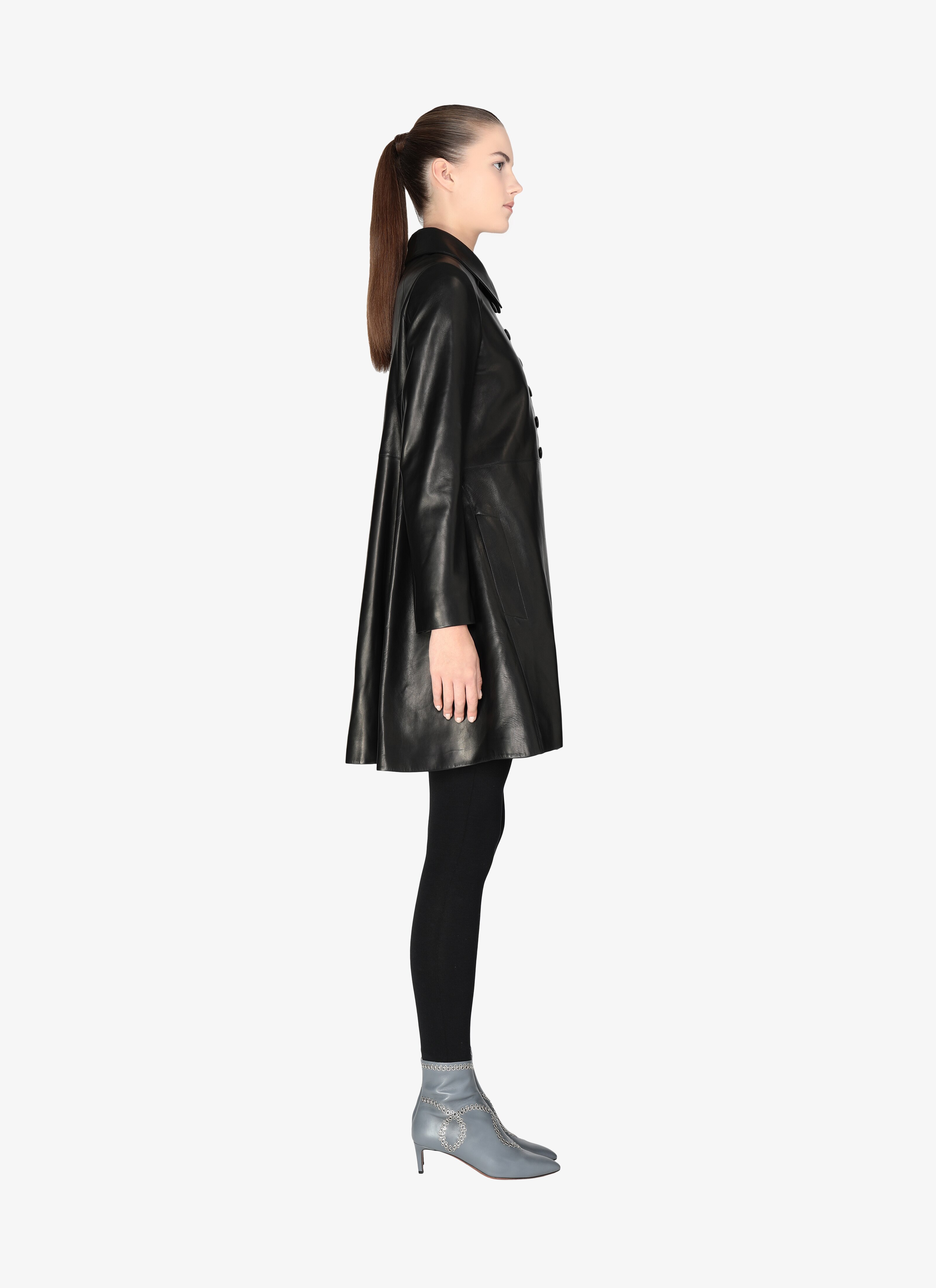 Leather Coat Leather Coat - maison-alaia.com