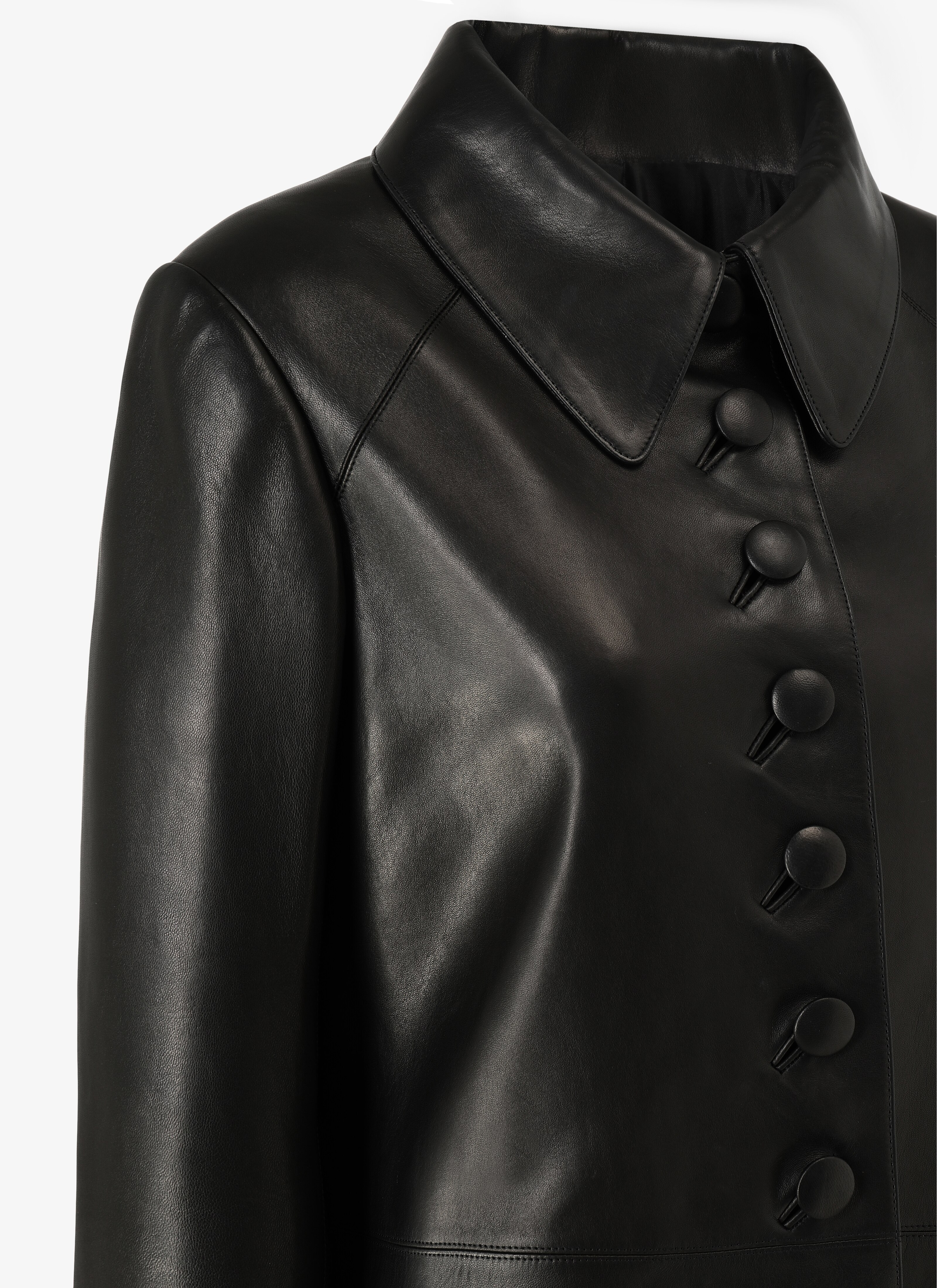 Leather Coat Leather Coat - maison-alaia.com