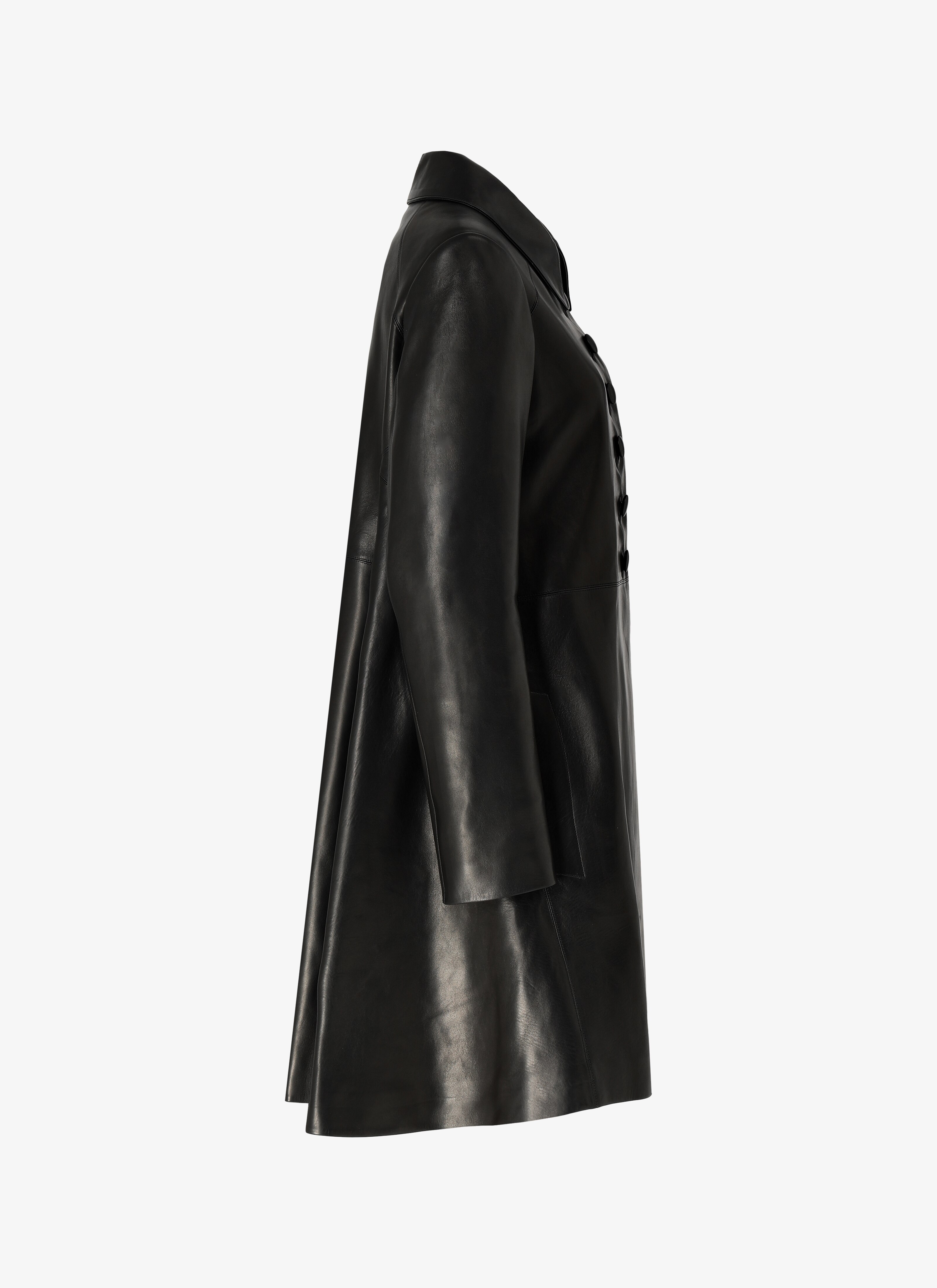 Leather Coat Leather Coat - maison-alaia.com
