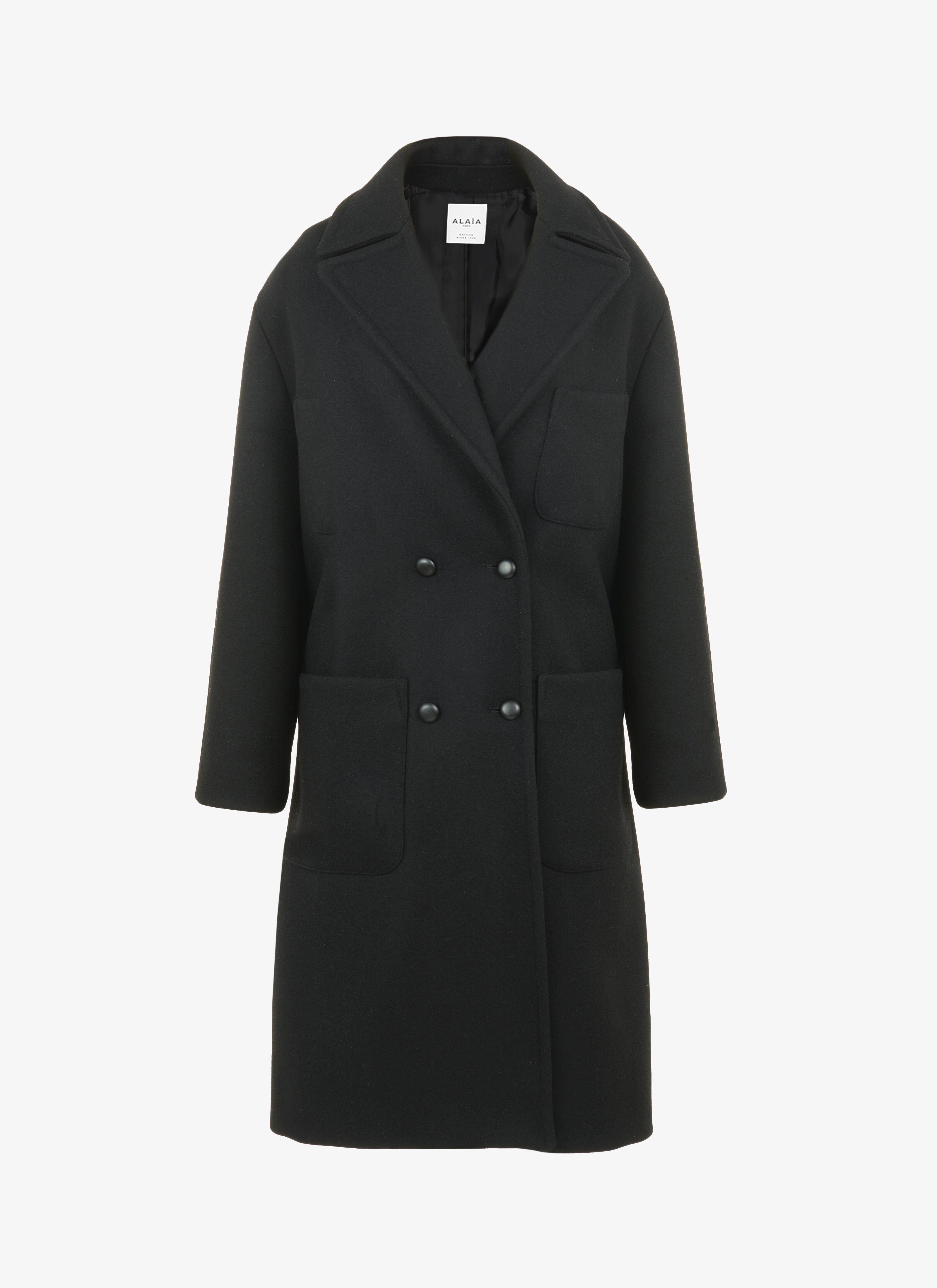 ALAÏA BLACK ALAÏA EDITION 1988 TAILORED MEN'S STYLE COAT