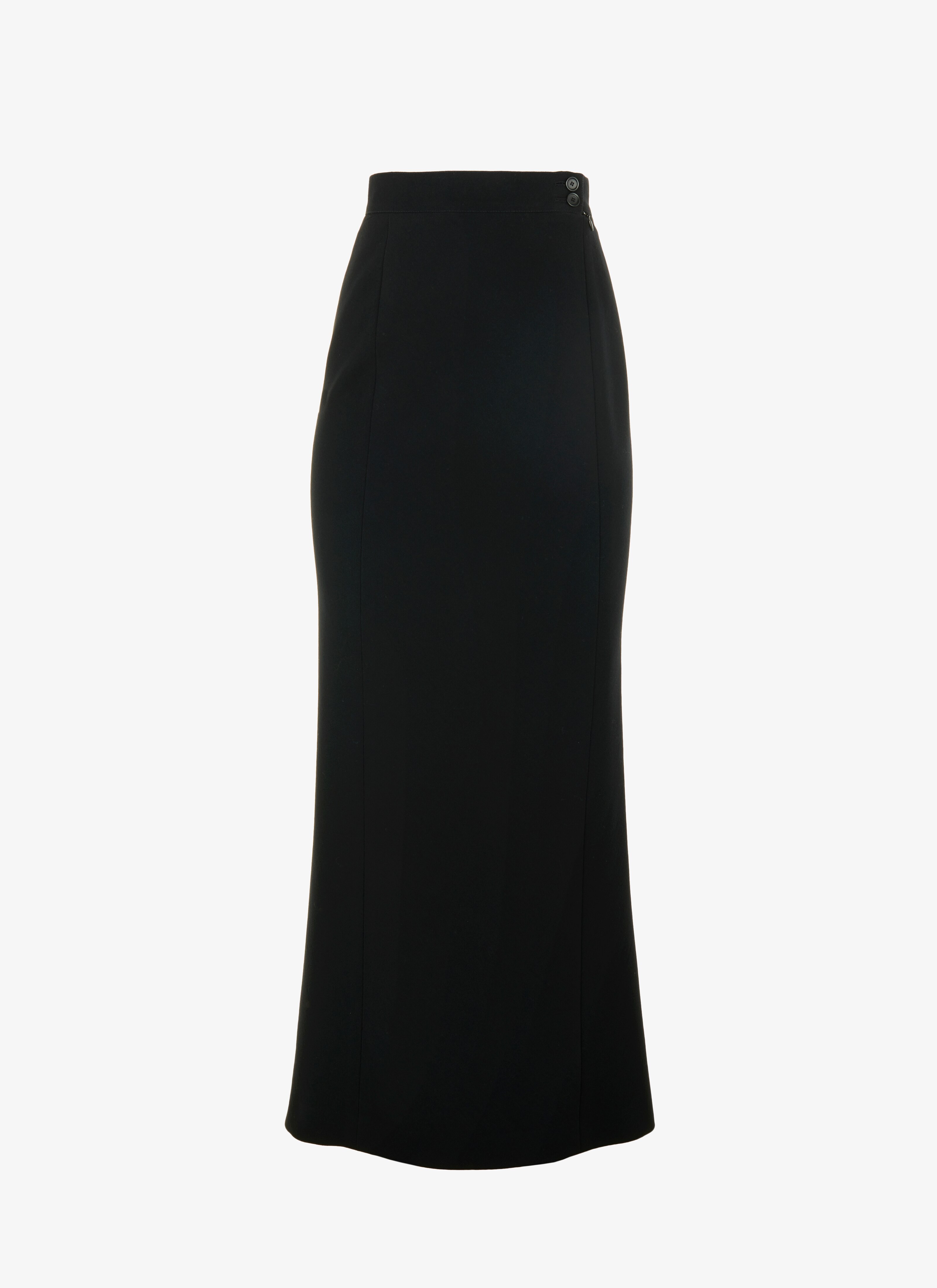 ALAÏA BLACK ALAÏA EDITION 1989 LONG PANEL SKIRT
