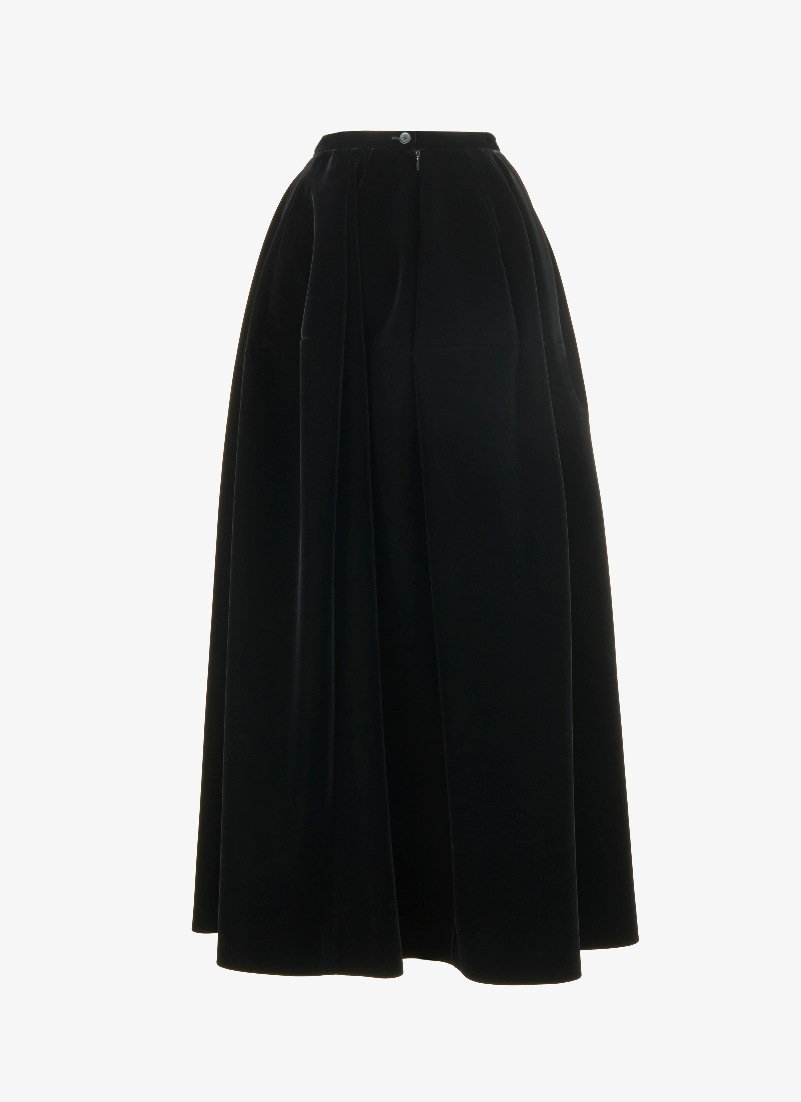 Long Velvet Skirt Long Velvet Skirt - maison-alaia.com
