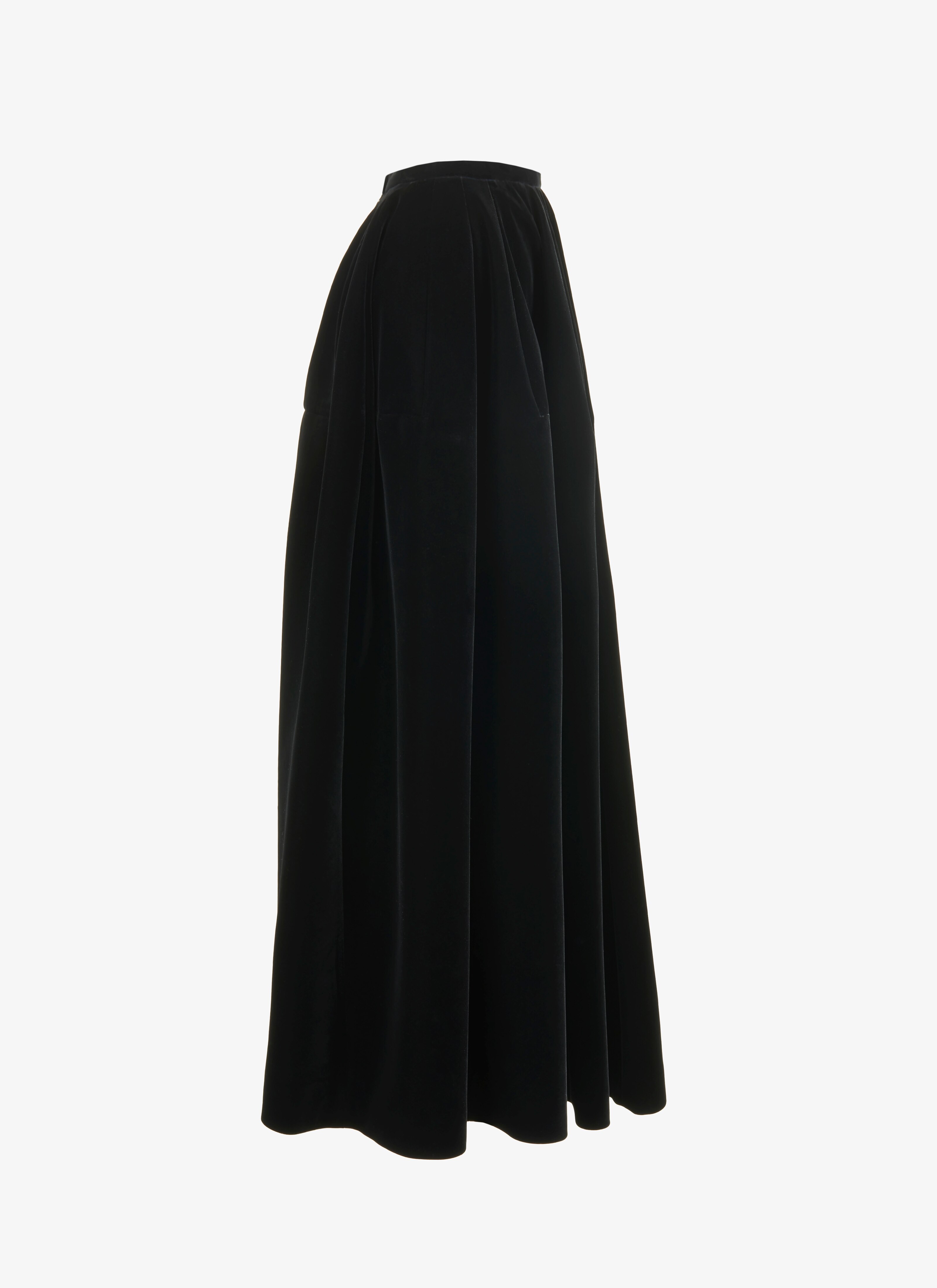 Long Velvet Skirt Long Velvet Skirt - maison-alaia.com