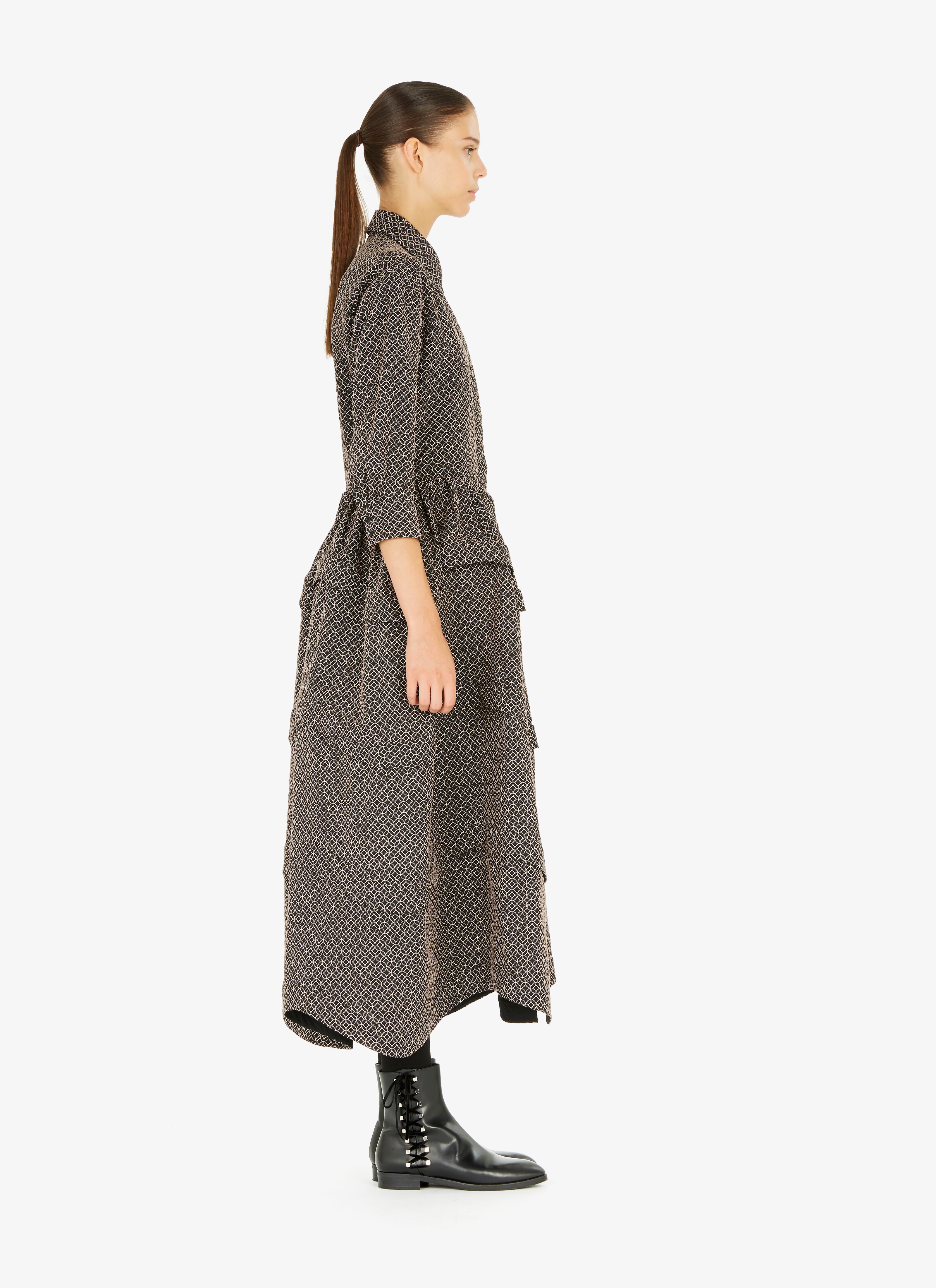 Wooven Shirt-Dress Wooven Shirt-Dress - maison-alaia.com