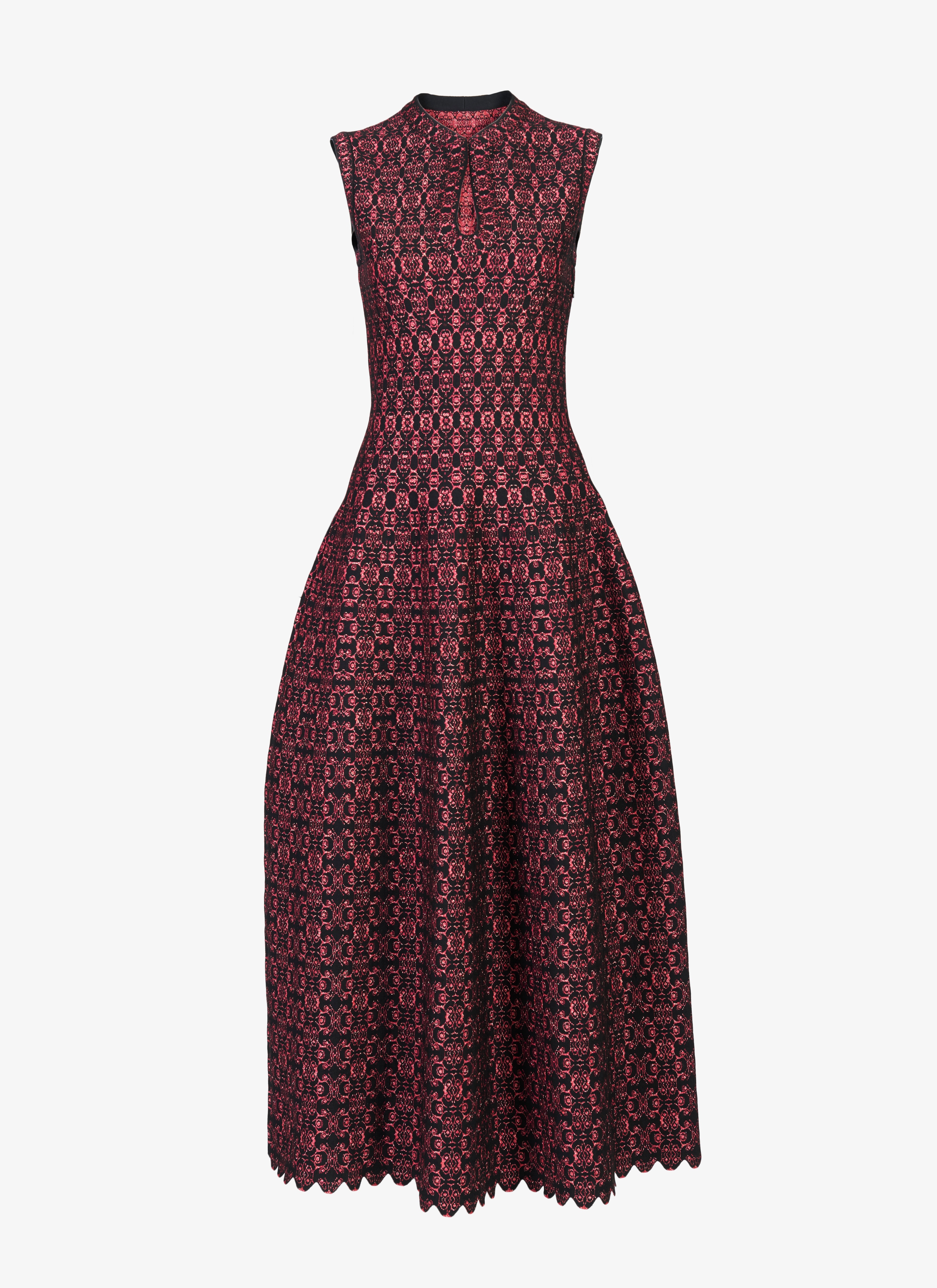 Long Flared Knitted Dress Long Flared Knitted Dress - maison-alaia.com
