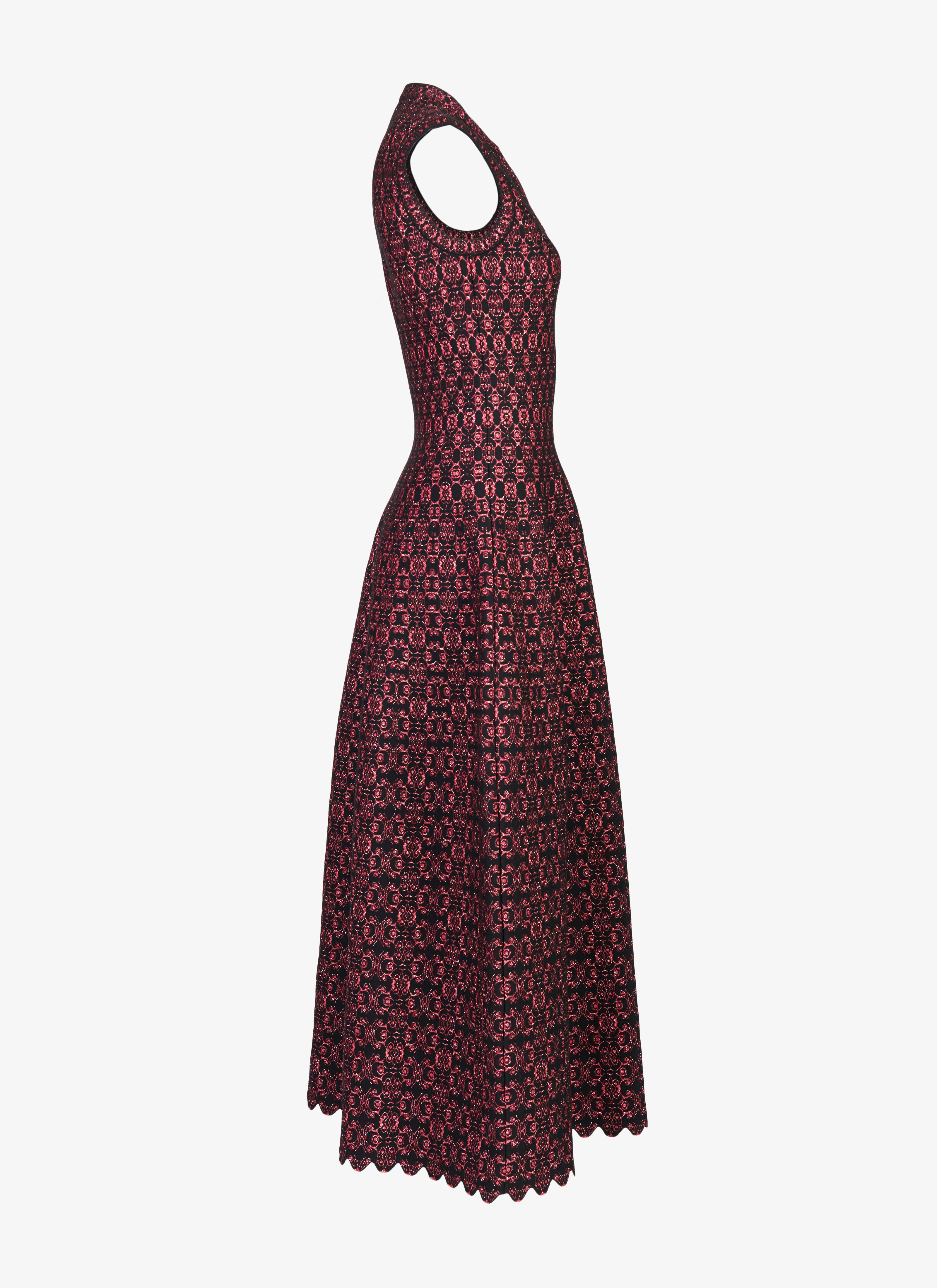 Long Flared Knitted Dress Long Flared Knitted Dress - maison-alaia.com