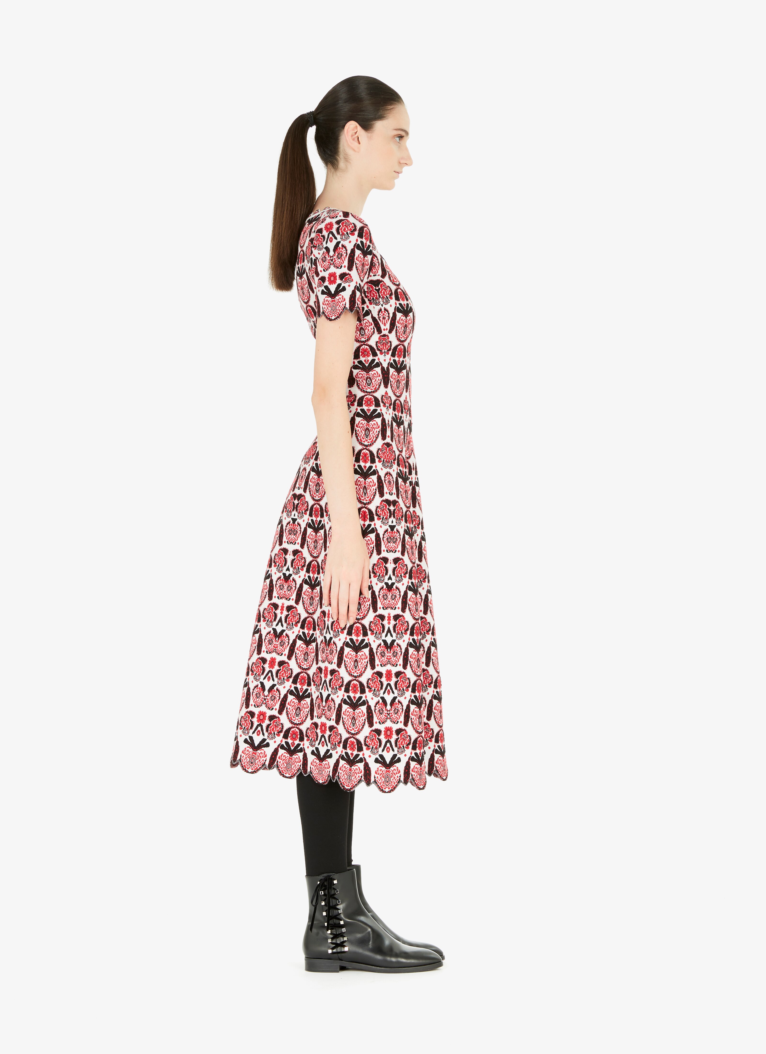 Long Flared Knitted Dress Long Flared Knitted Dress - maison-alaia.com