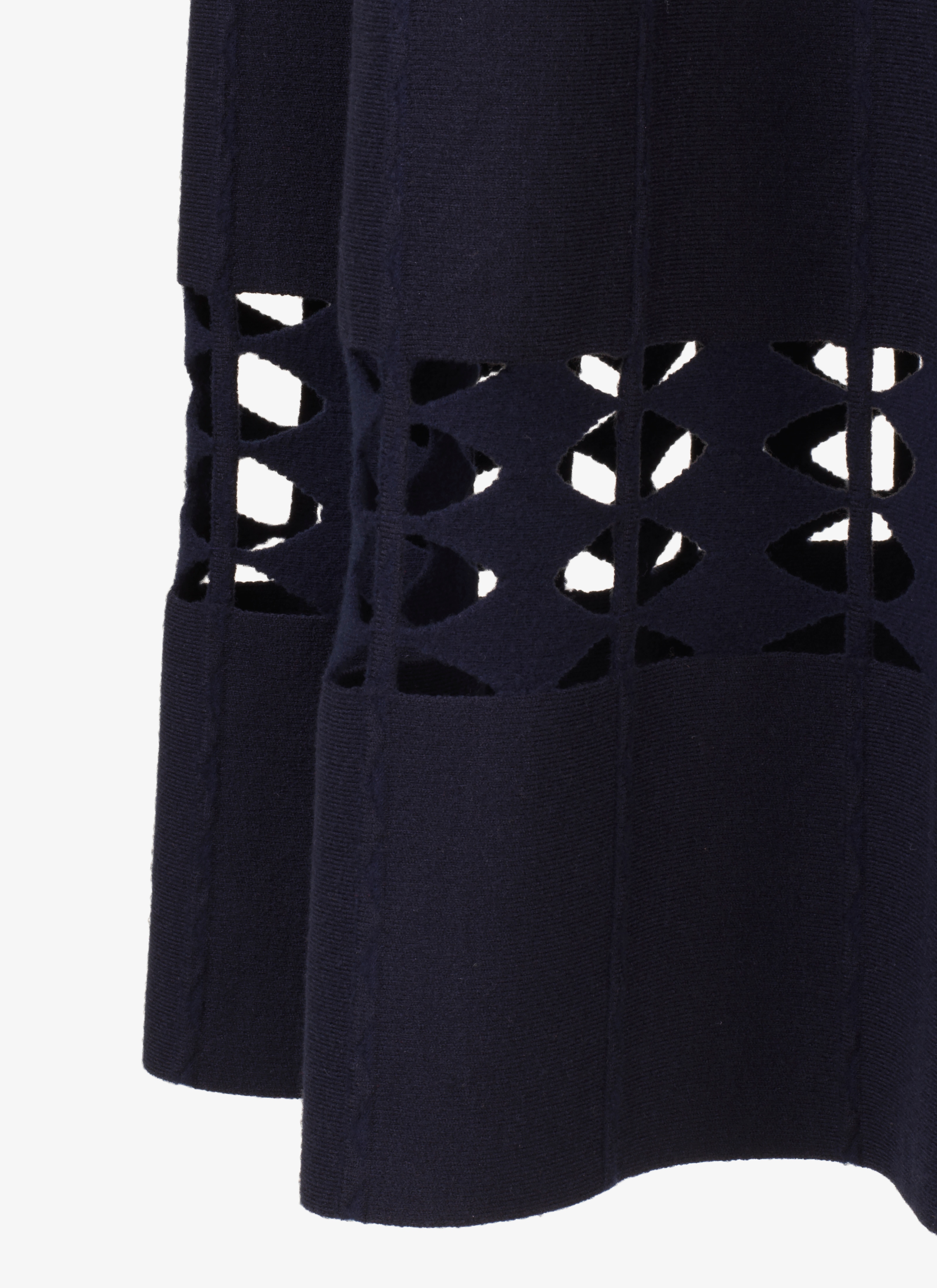 Long Flared Knitted Skirt Long Flared Knitted Skirt - maison-alaia.com