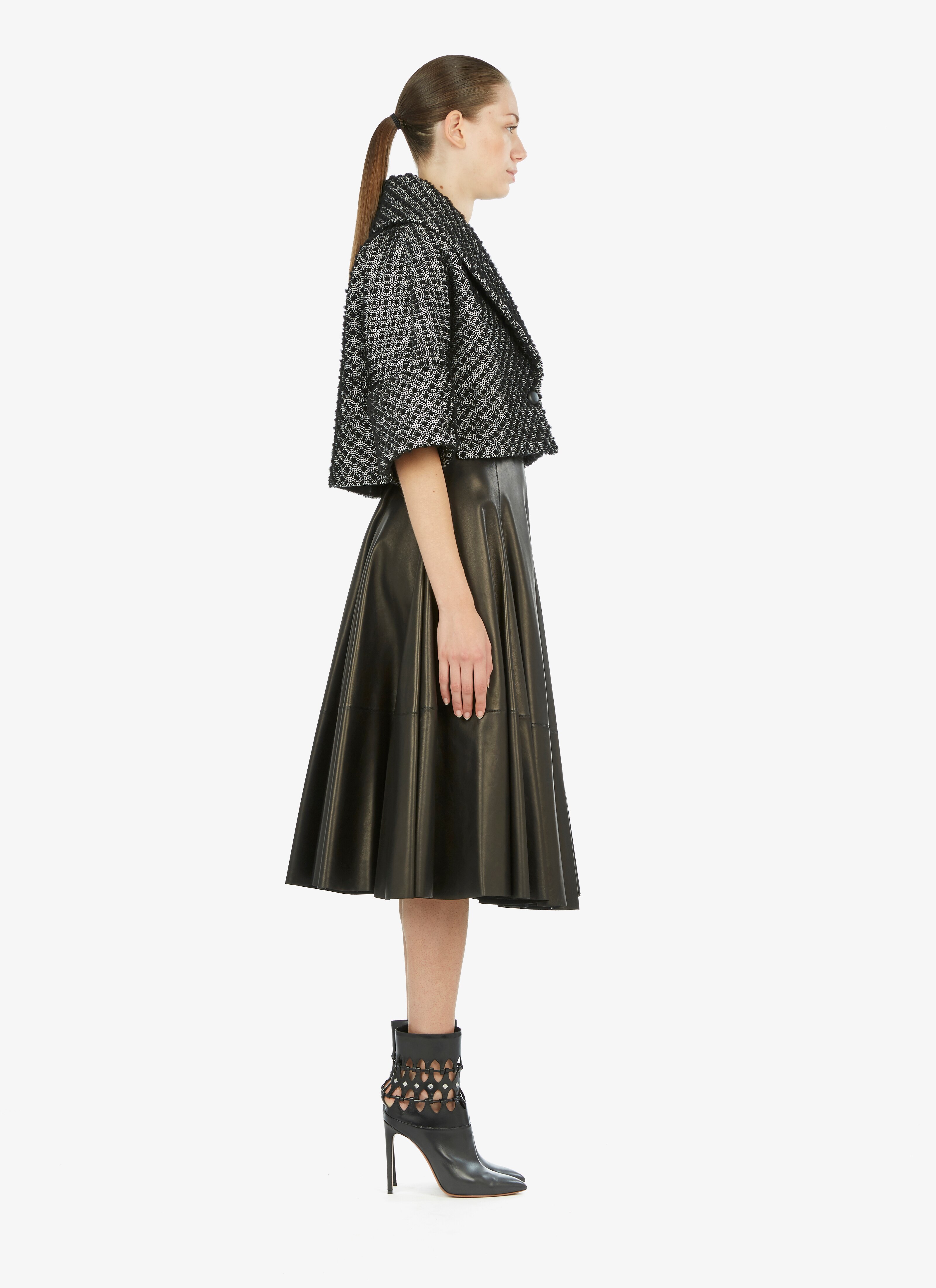 Embroidered Shearling Bolero Embroidered Shearling Bolero - maison-alaia.com