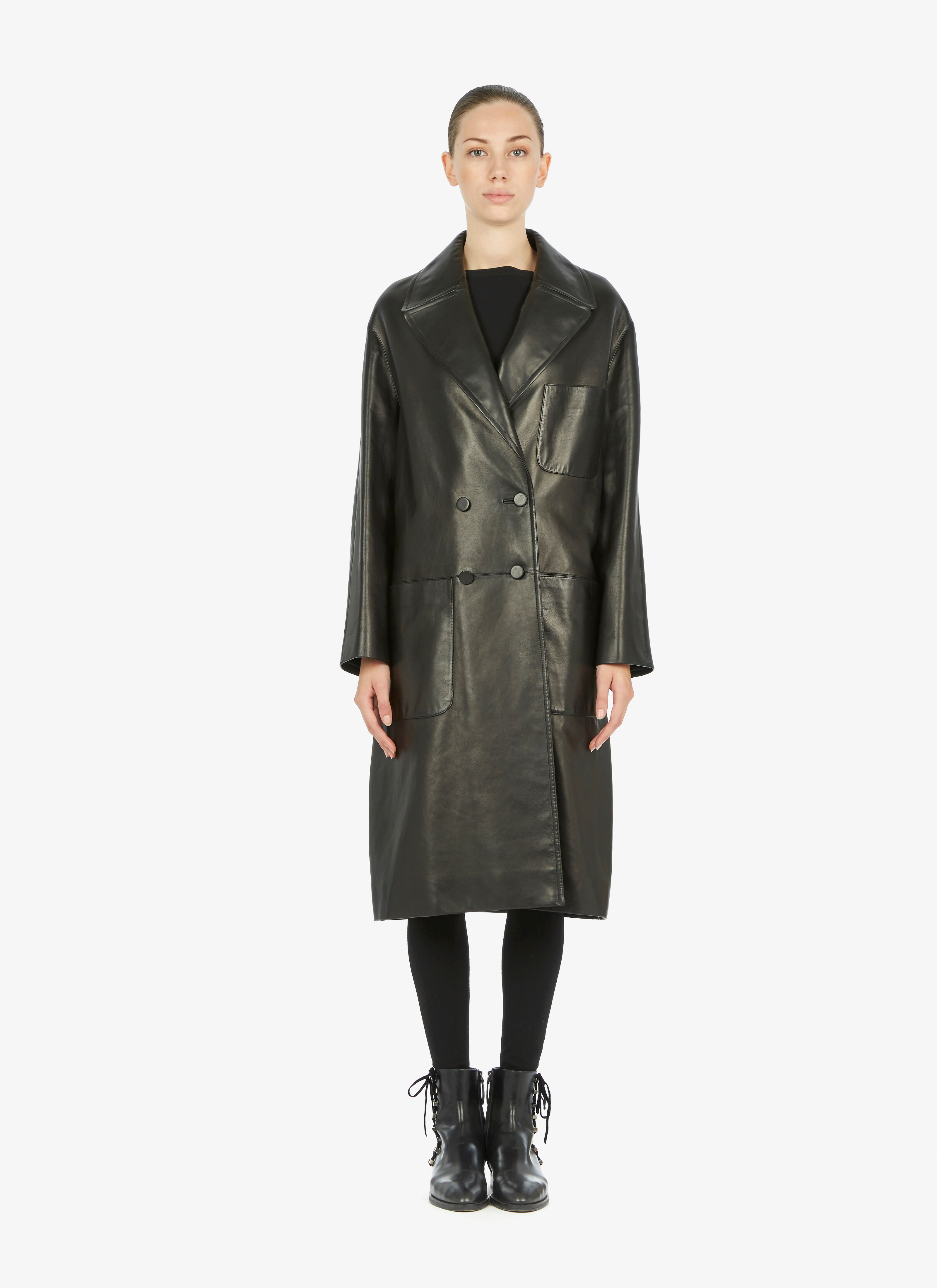 Alaïa Edition 1988 Tailored Men'S Style Leather Coat Alaïa Edition 1988 Tailored Men'S Style Leather Coat - maison-alaia.com