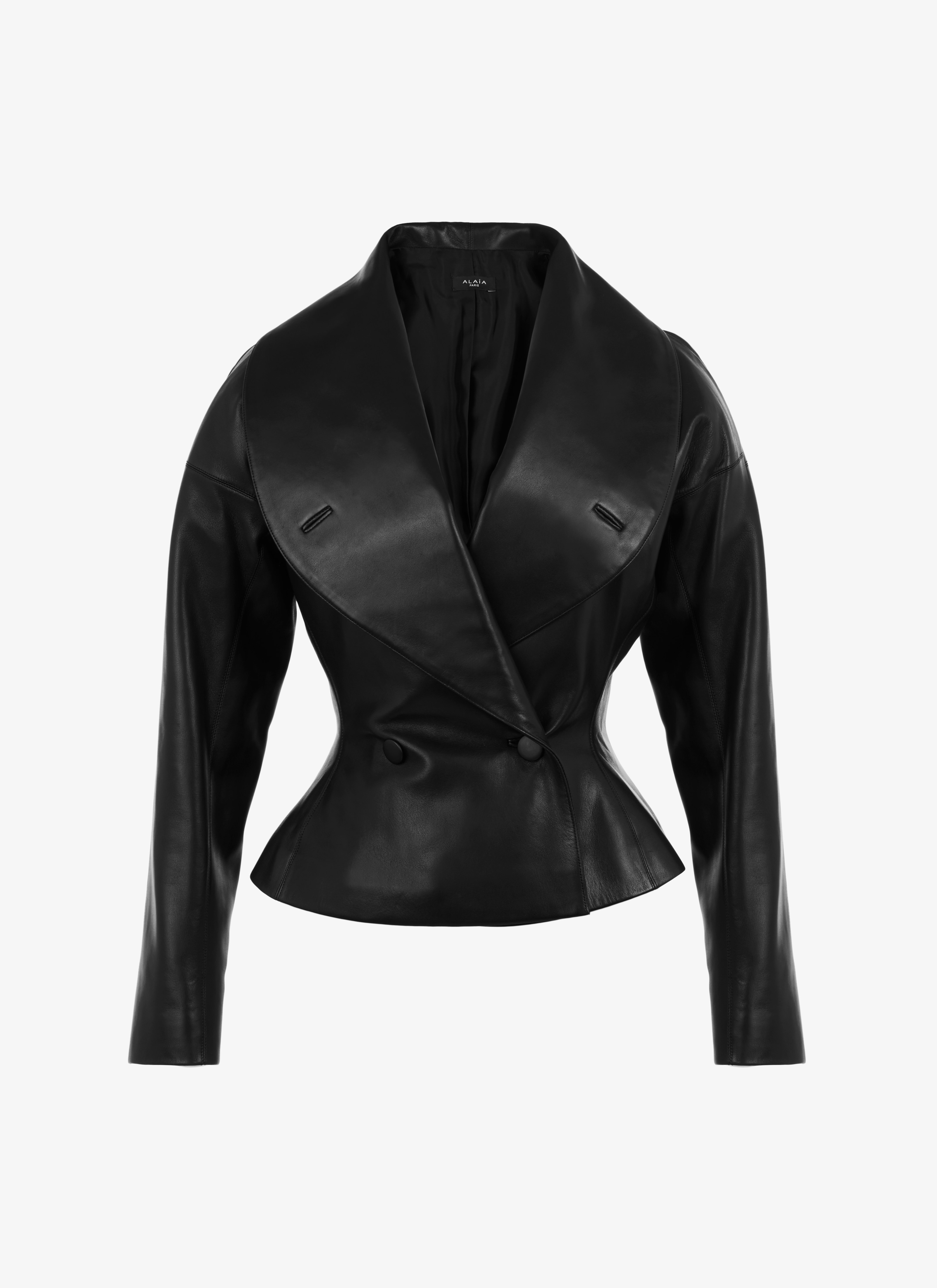 ALAÏA BLACK LEATHER JACKET