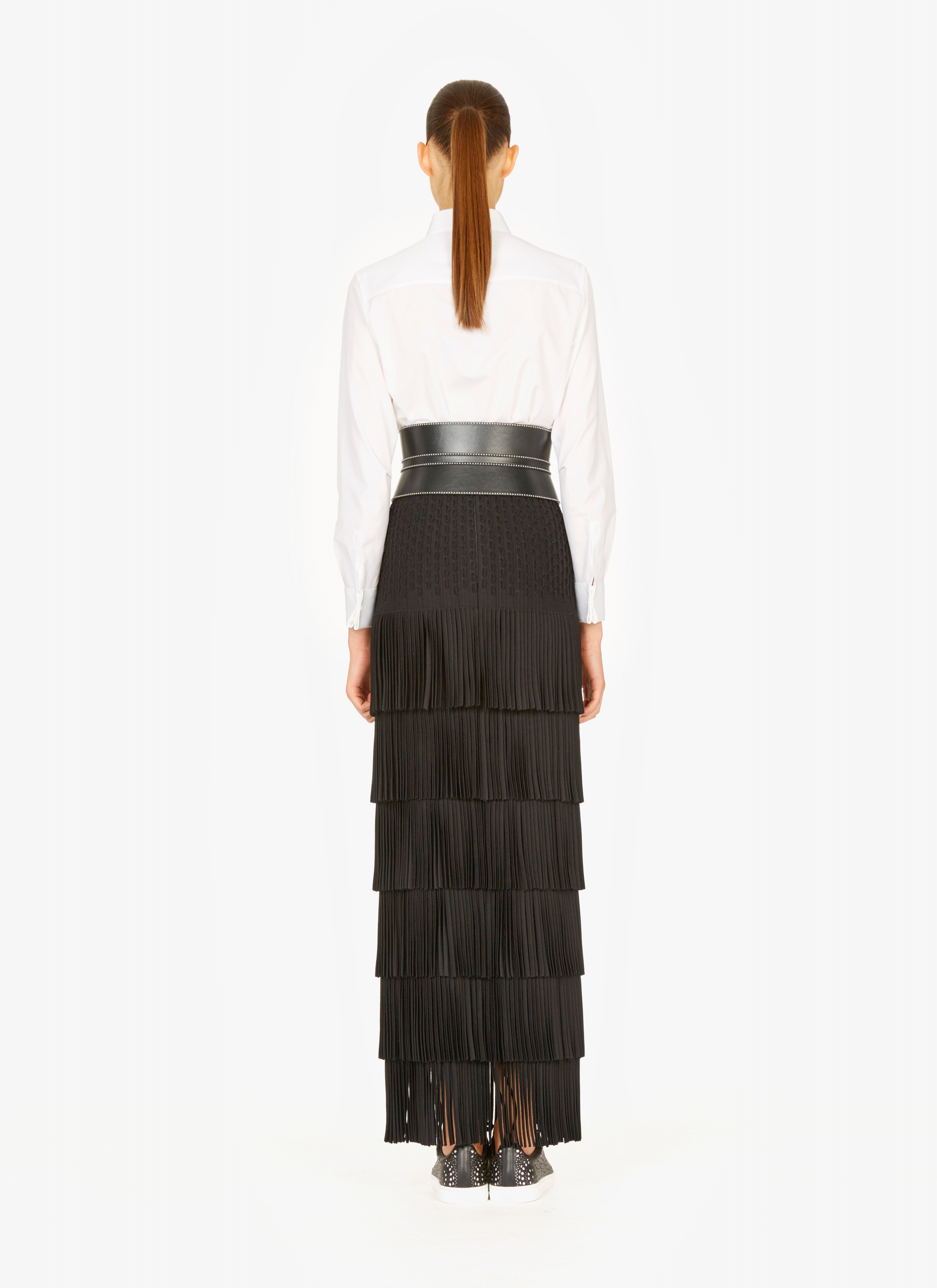 Long Fringed Knitted Skirt Long Fringed Knitted Skirt - maison-alaia.com