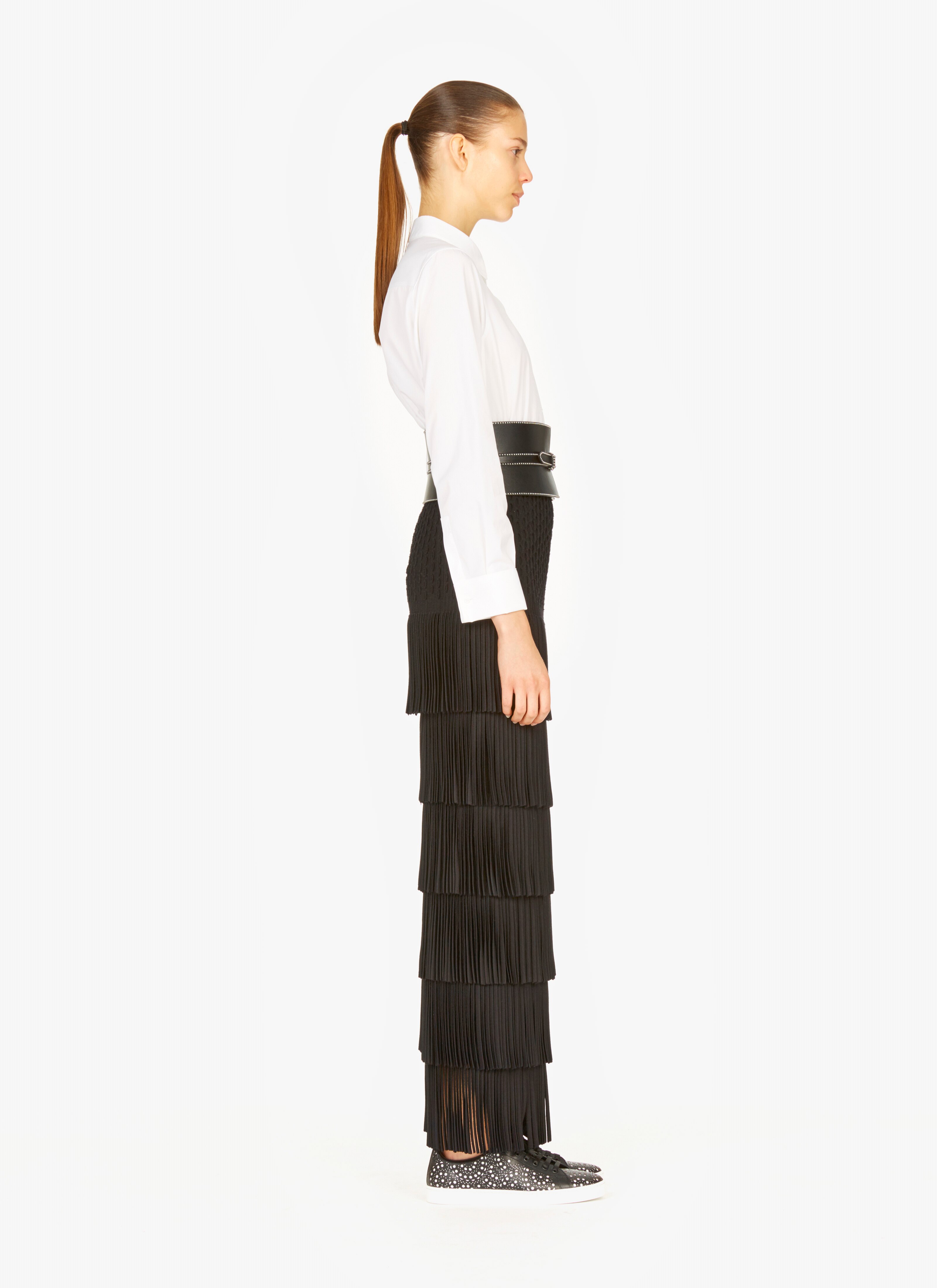 Long Fringed Knitted Skirt Long Fringed Knitted Skirt - maison-alaia.com