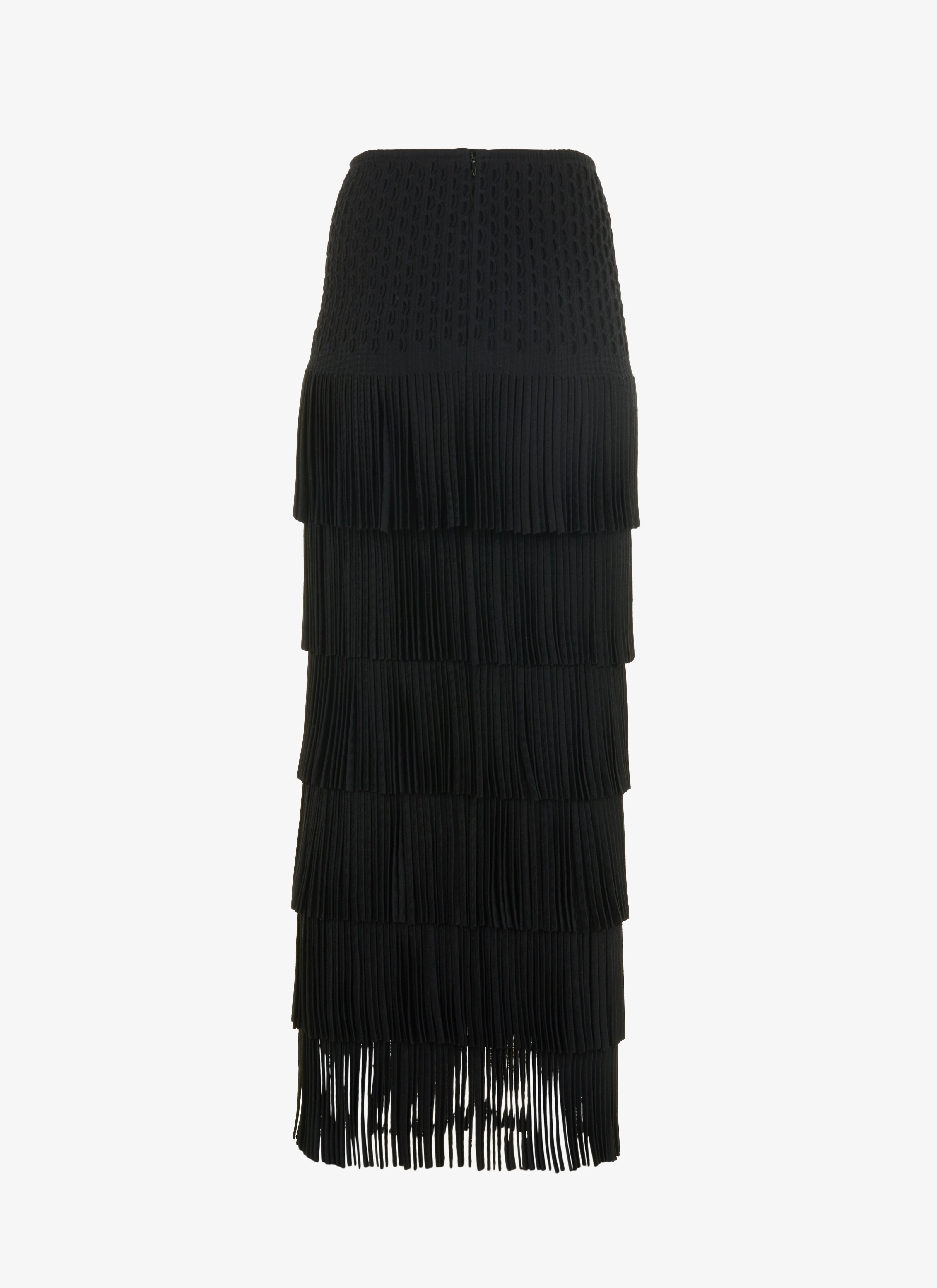 Long Fringed Knitted Skirt Long Fringed Knitted Skirt - maison-alaia.com