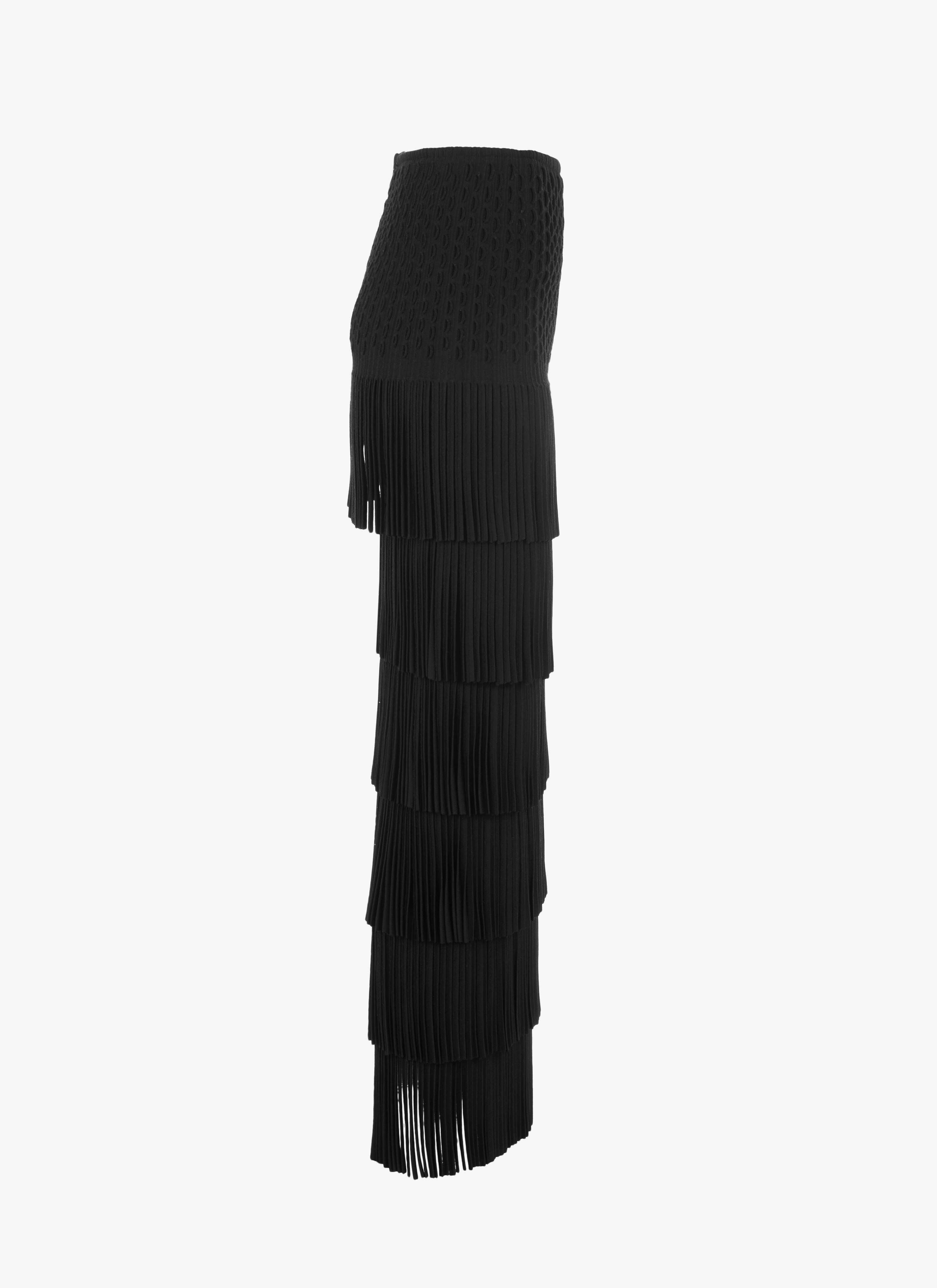 Long Fringed Knitted Skirt Long Fringed Knitted Skirt - maison-alaia.com