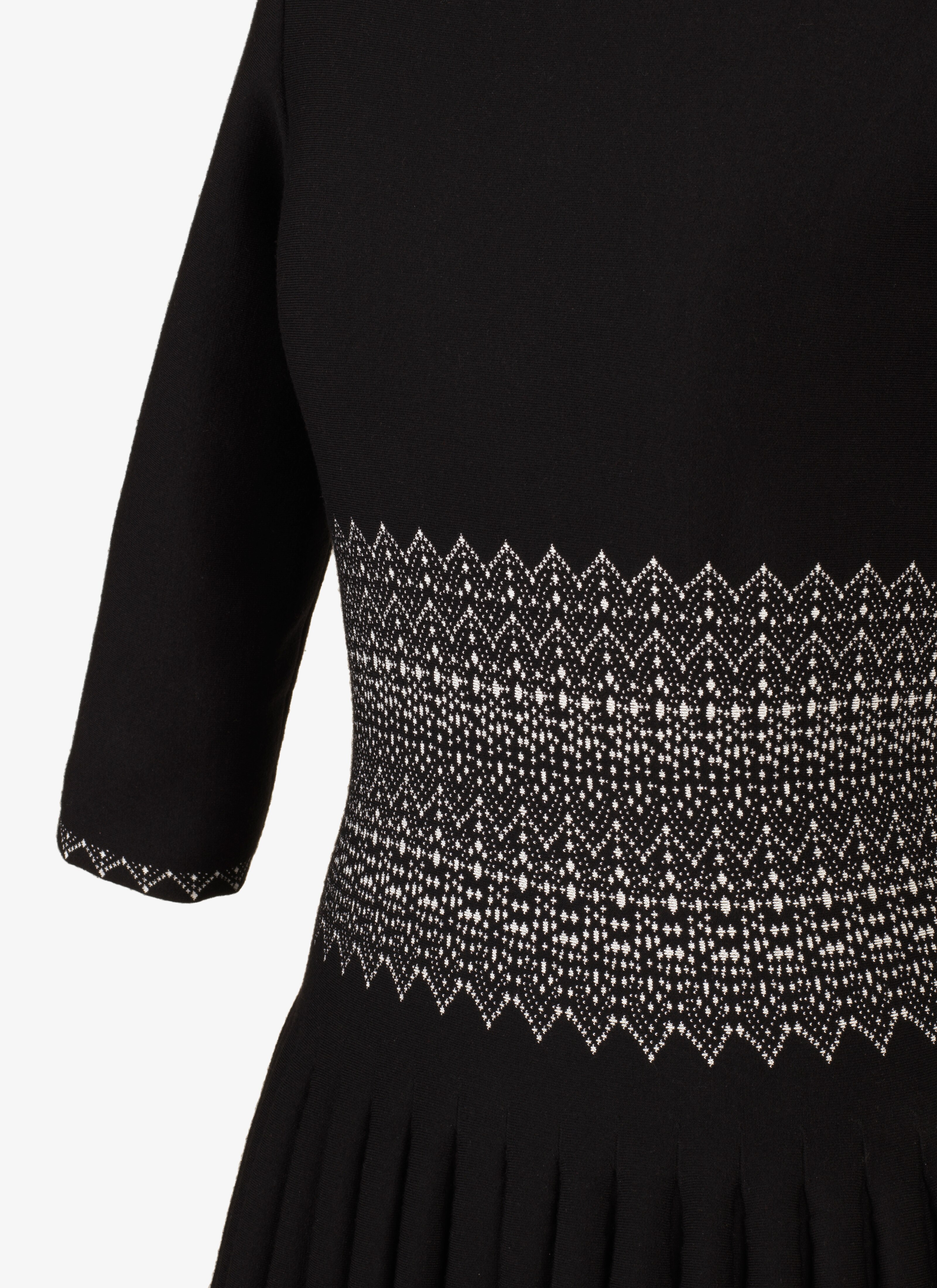 Long Flared Knitted Dress Long Flared Knitted Dress - maison-alaia.com