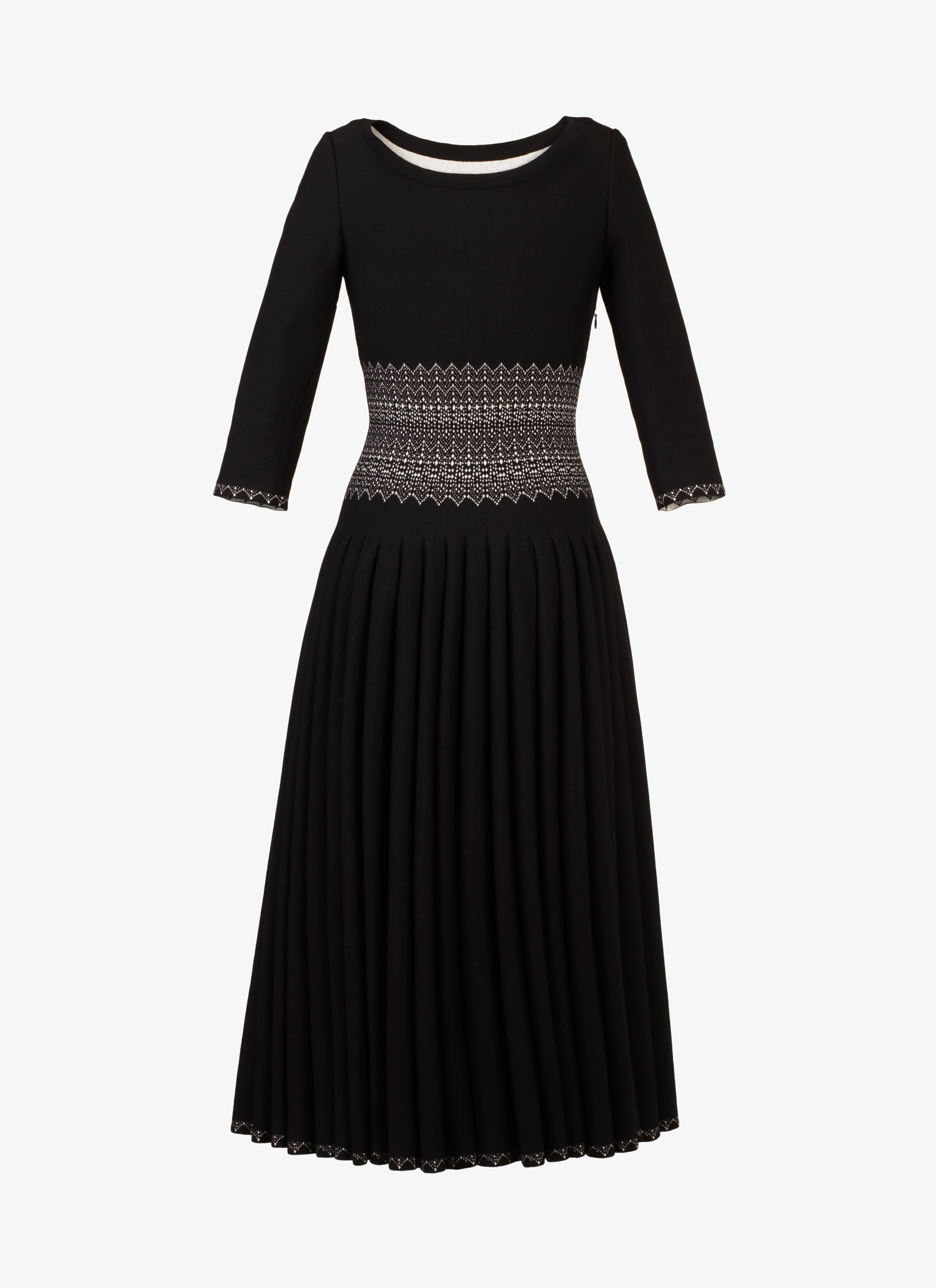 Long Flared Knitted Dress Long Flared Knitted Dress - maison-alaia.com