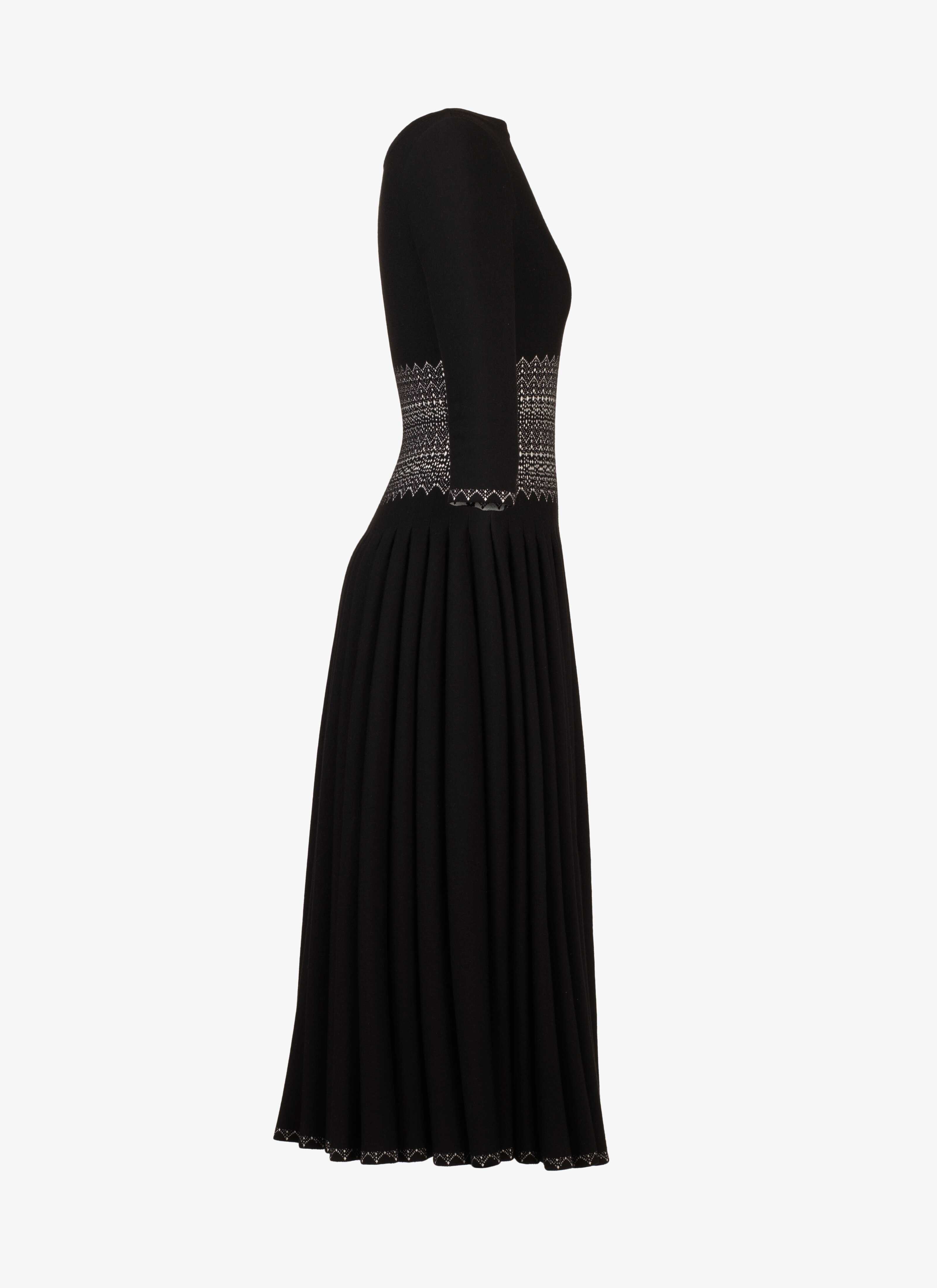 Long Flared Knitted Dress Long Flared Knitted Dress - maison-alaia.com